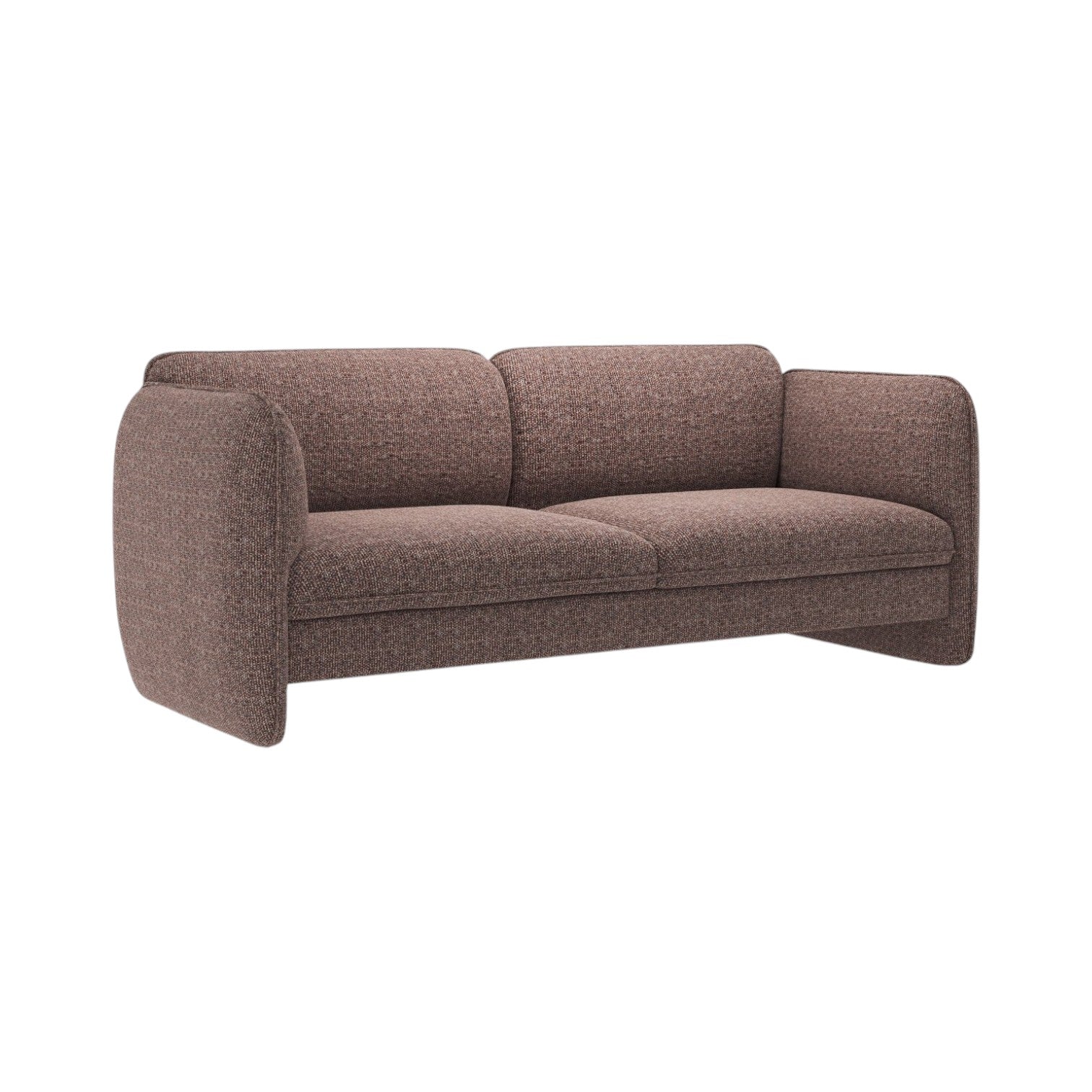 Sofa 3-Sitzer GEORGIA braunes Chenille