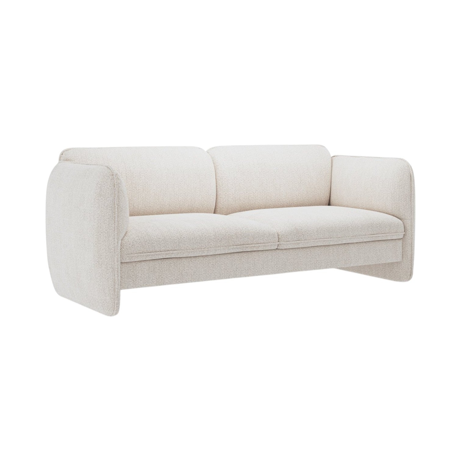 Sofa 3-Sitzer GEORGIA hellbeige Chenille