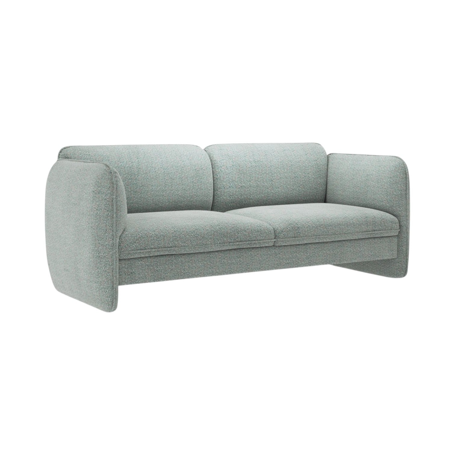Sofa 3-zits GEORGIA lichtblauw chenille