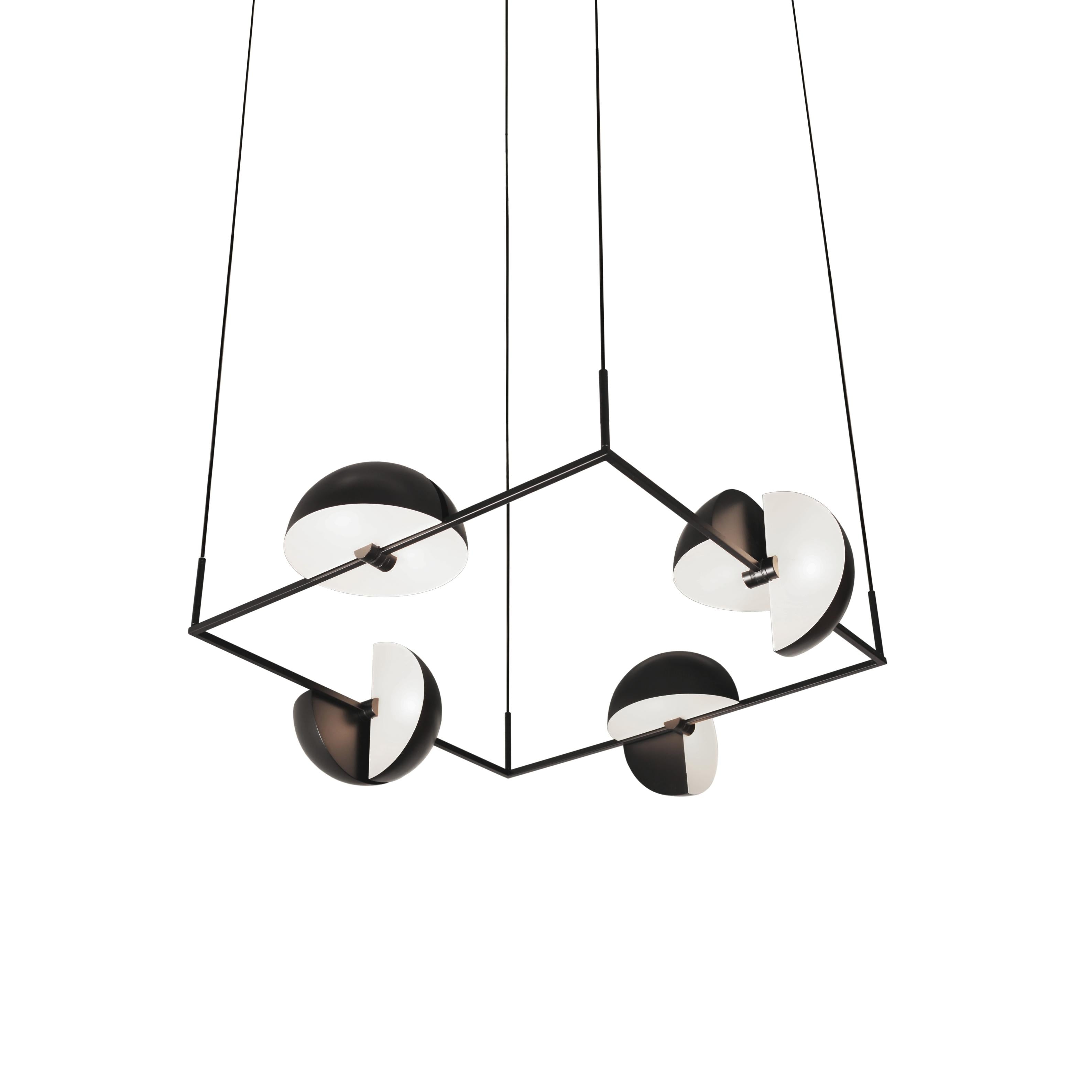 Hanglamp TRAPEZE QUARTETTE zwart