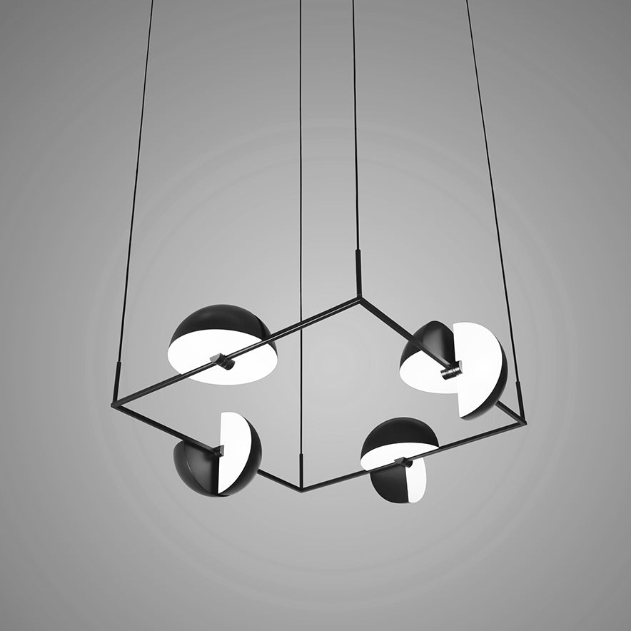 Hanglamp TRAPEZE QUARTETTE zwart