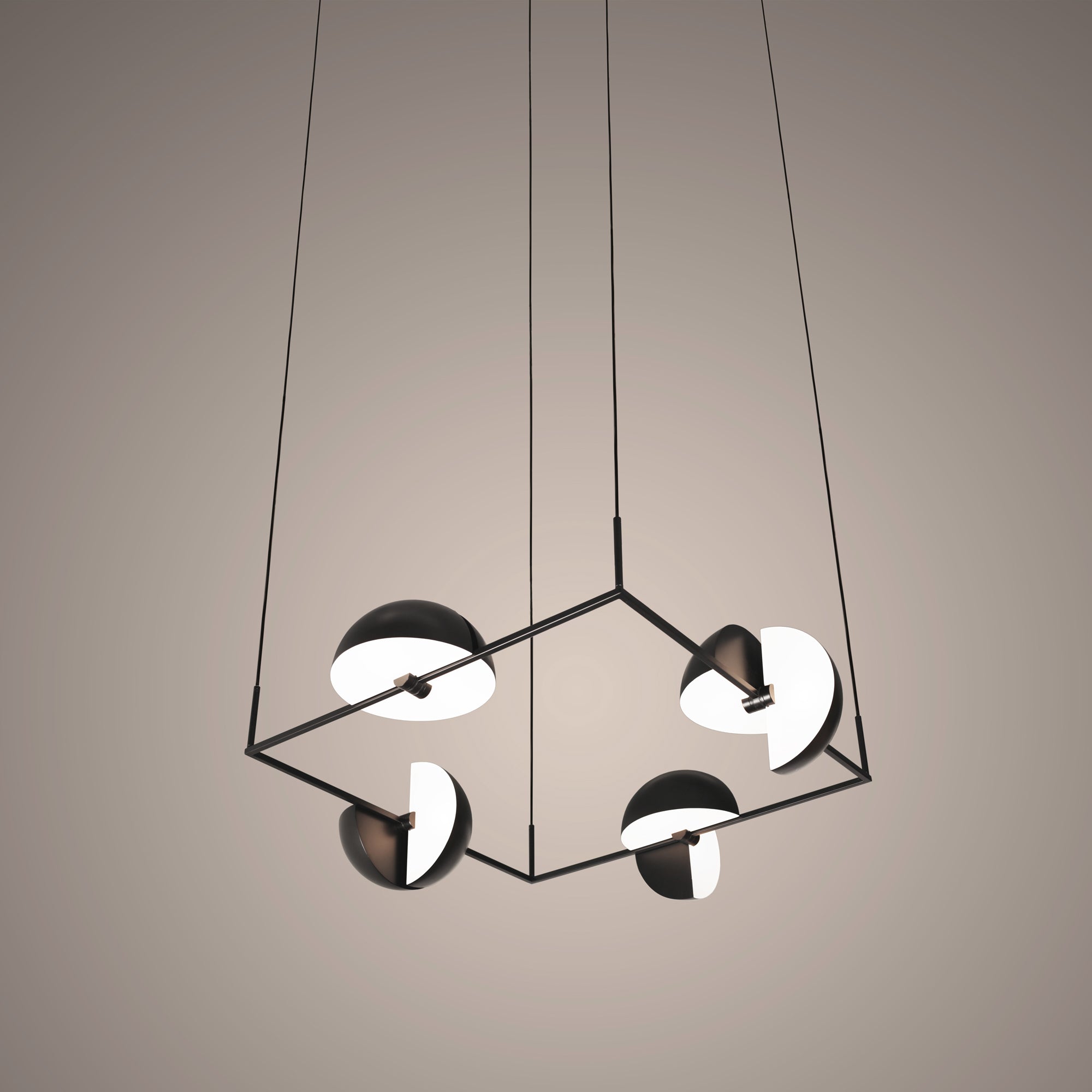 Hanglamp TRAPEZE QUARTETTE zwart