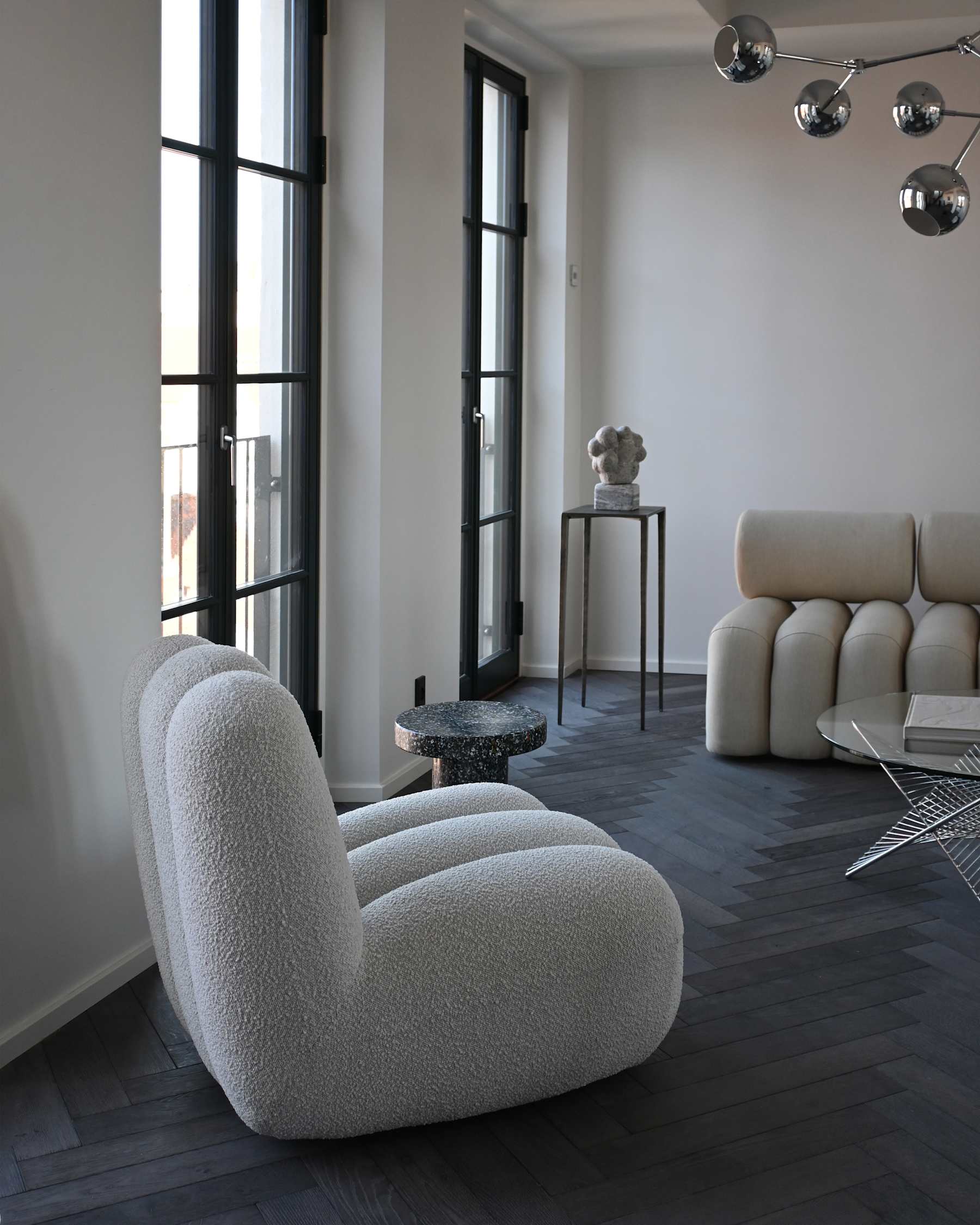 Foku -Sessel warmes Grau