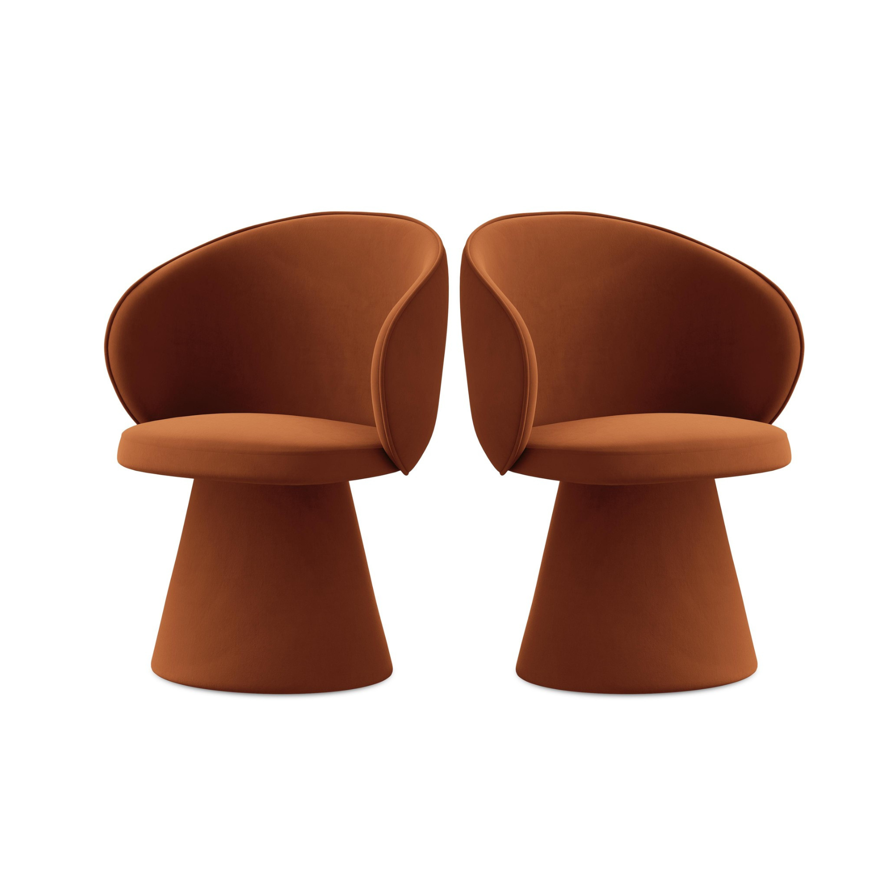 Samtstuhl UALA Terrakotta