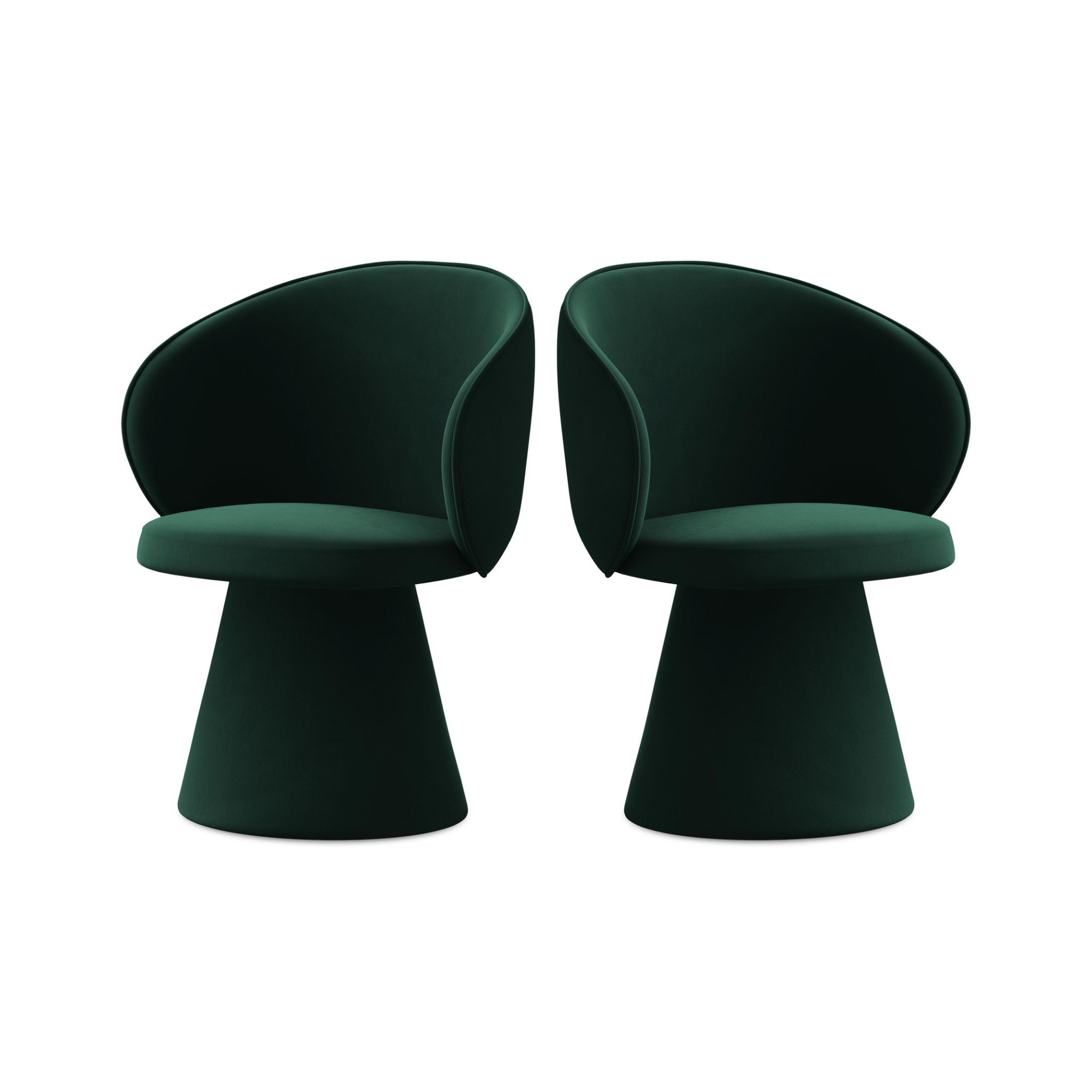 Velvet Chair UALA Bottle Green