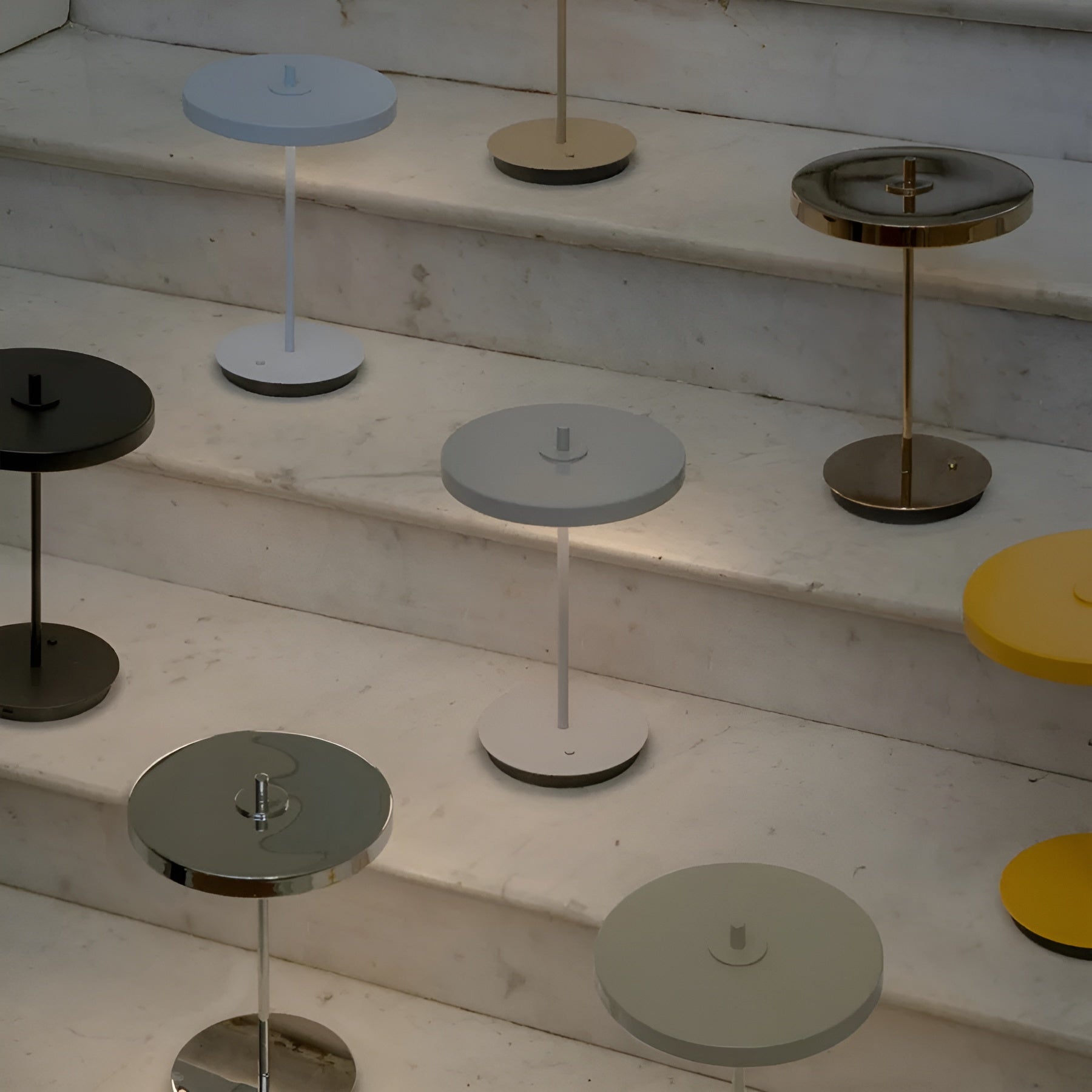 Draagbare lamp ASTERIA MOVE MONOCHROME lichtblauw