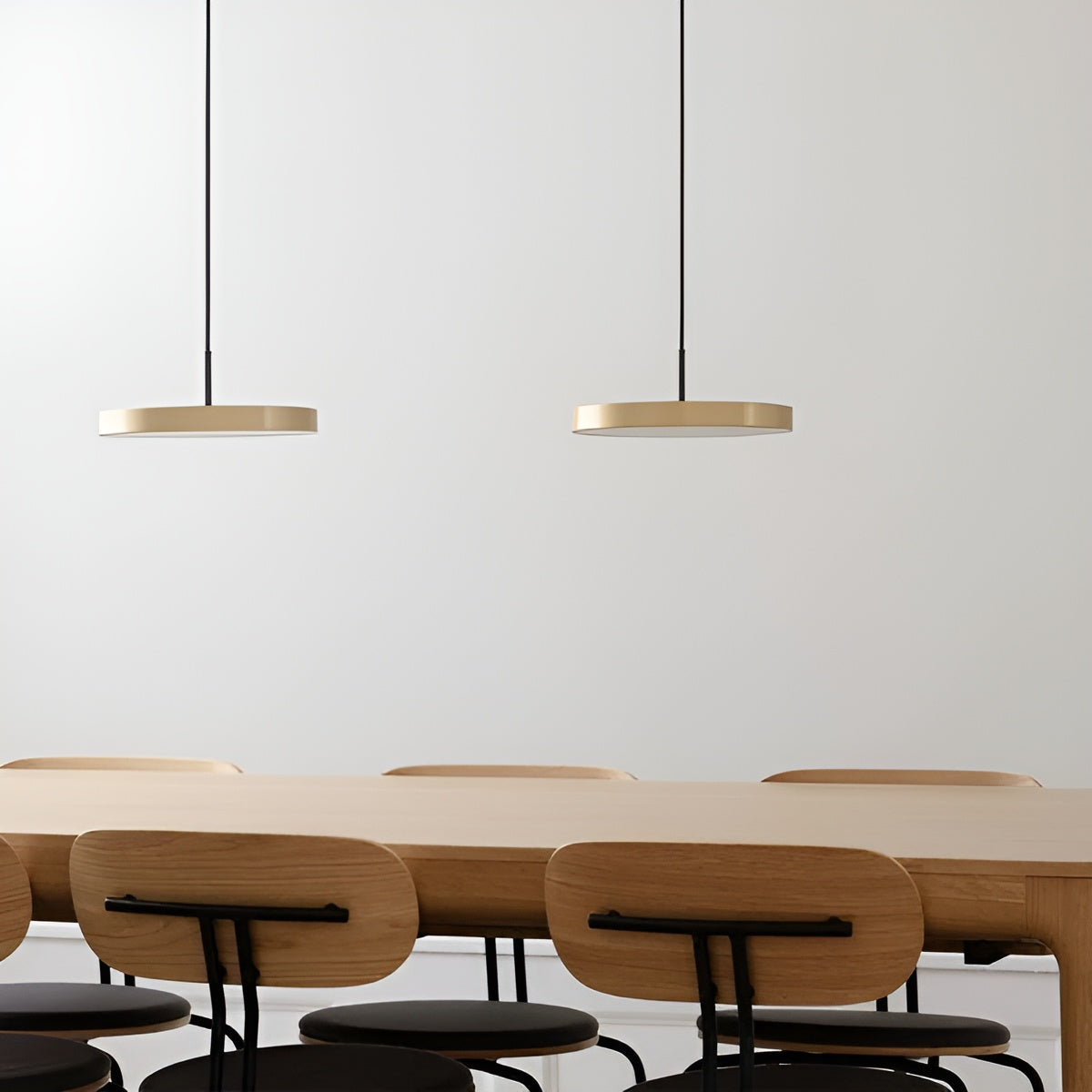 Hanglamp ASTERIA PLUS goud met zwarte inzet