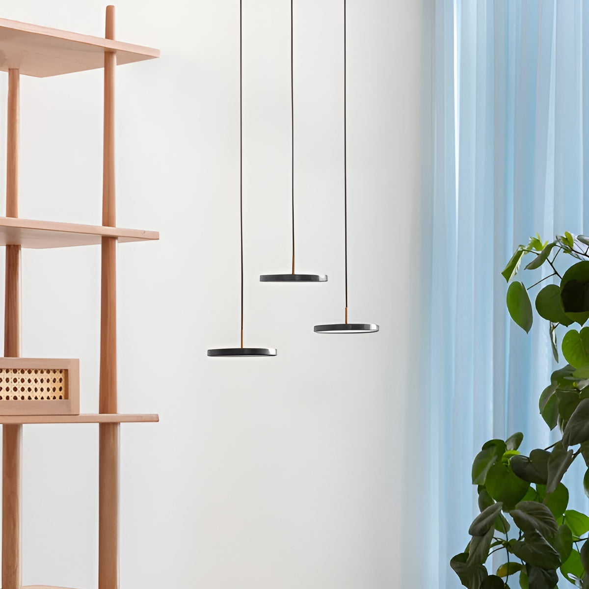 Hanglamp ASTERIA MICRO antraciet met gouden inzetstuk