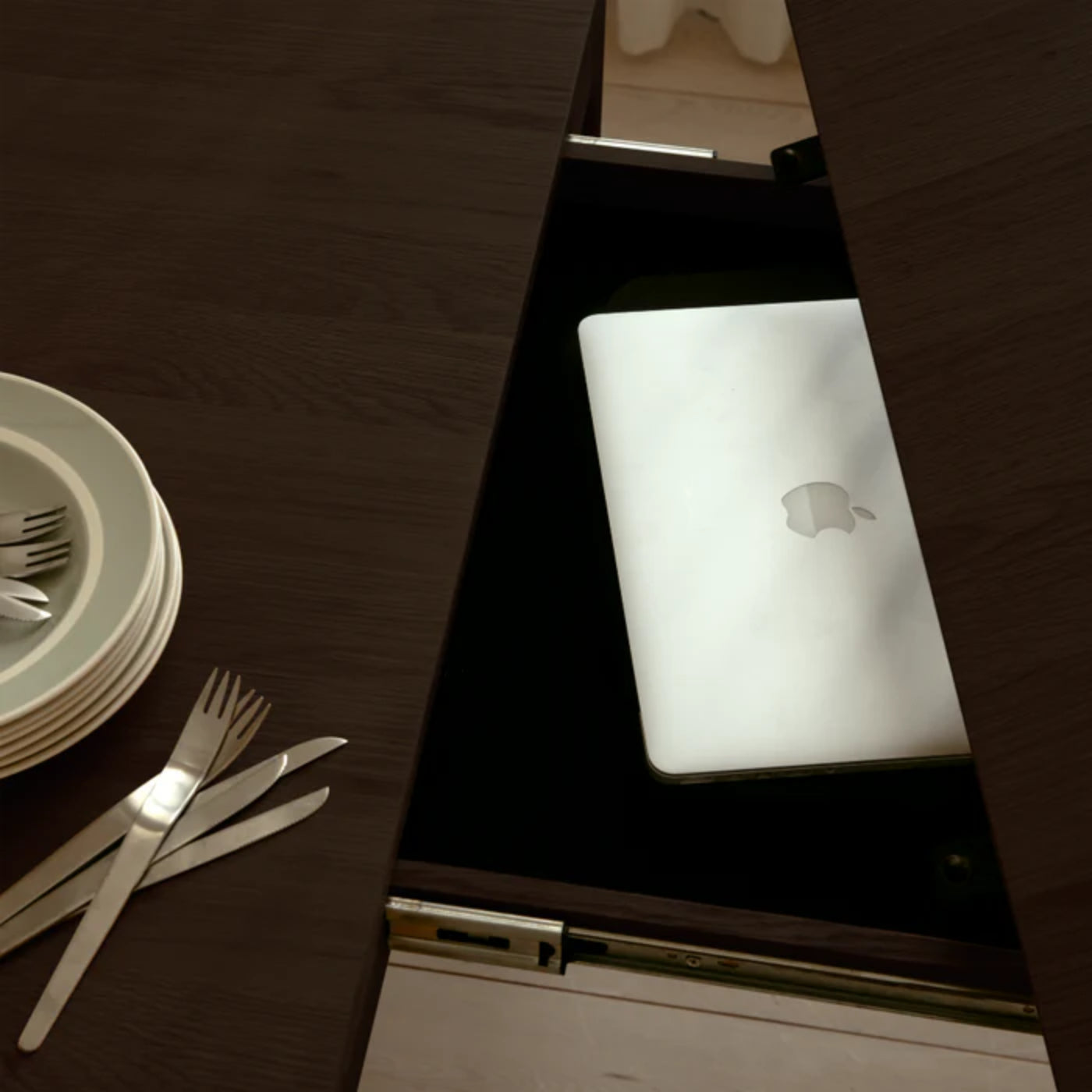 Ausziehbarer Tisch HEART'N'SOUL dunkle Eiche