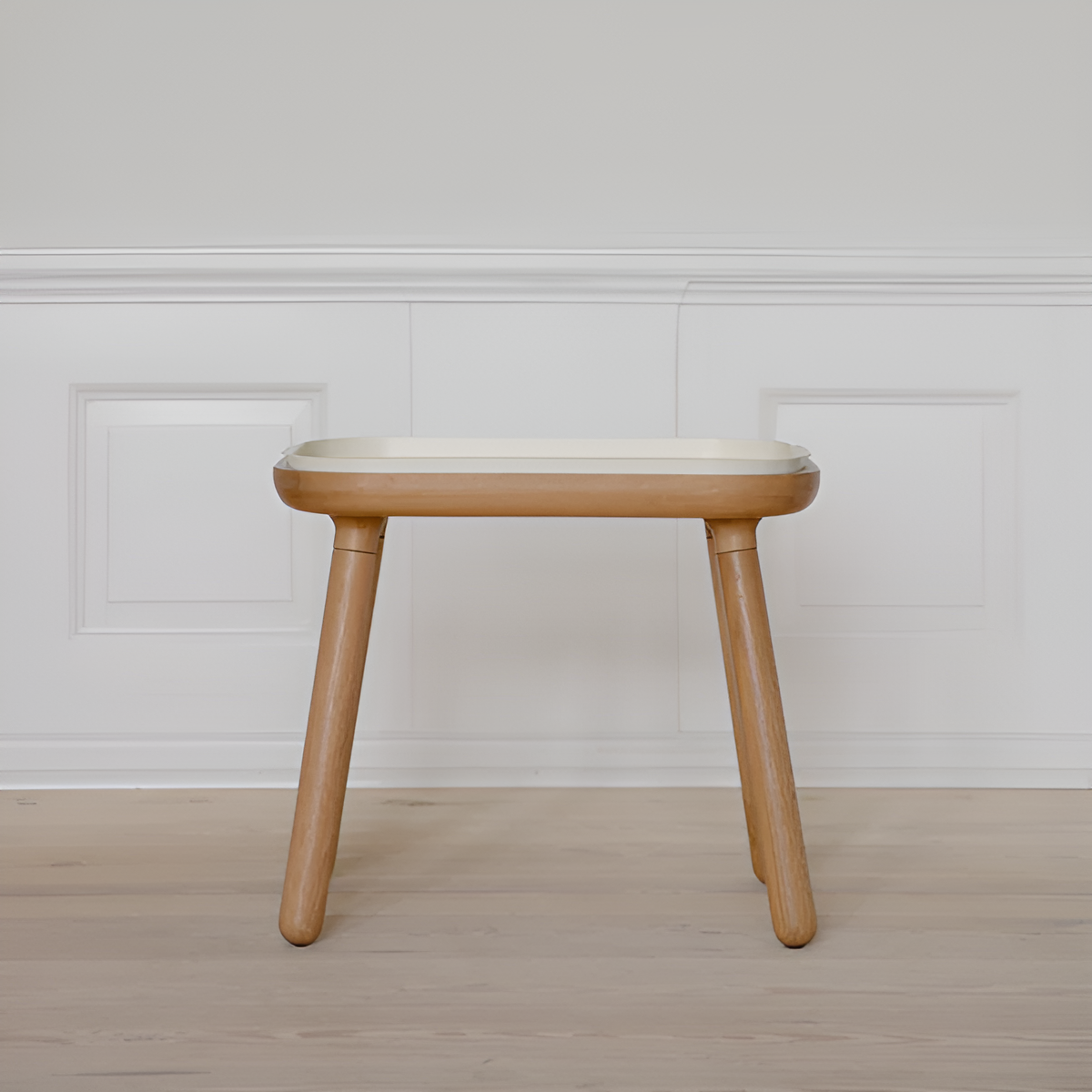 PAFF anthracite table with oak base