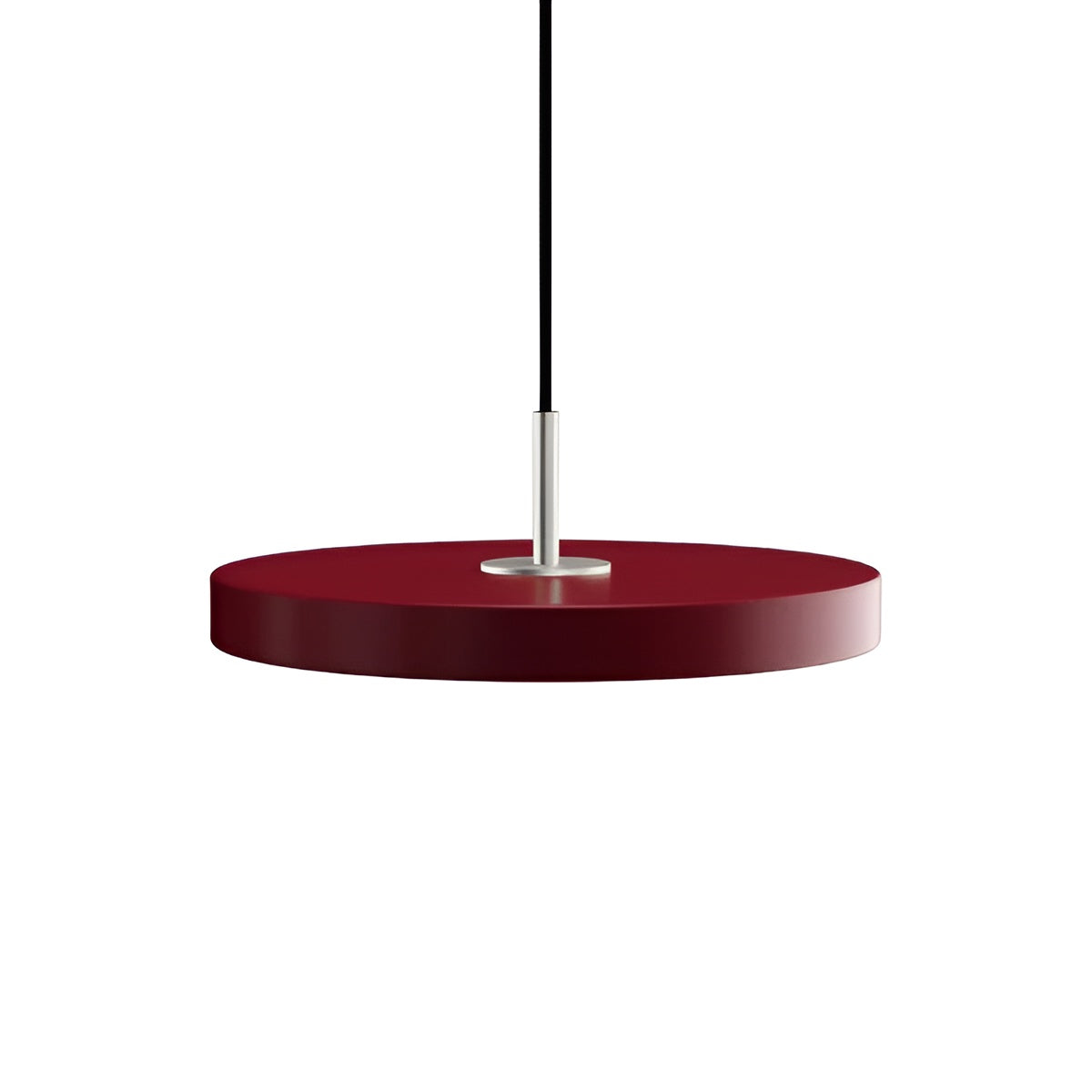 Hanglamp ASTERIA PLUS bordeaux met zilveren inzet