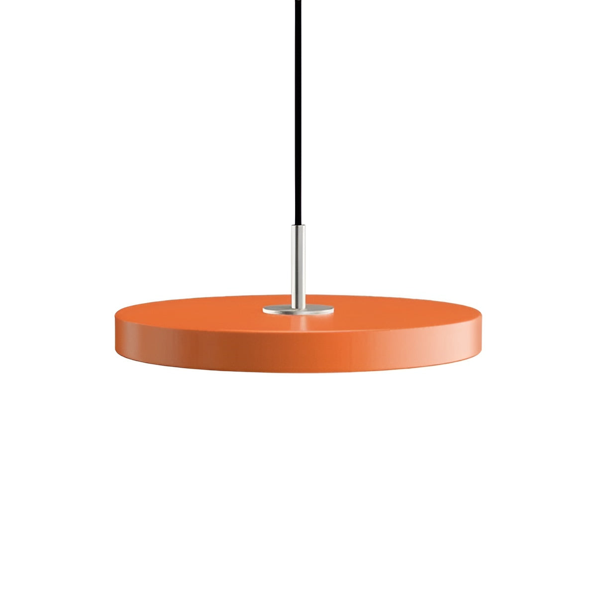 Hanglamp ASTERIA PLUS oranje met zilveren inzet