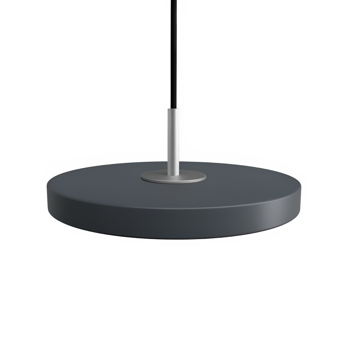 Hanglamp ASTERIA MICRO antraciet met zilveren inzetstuk