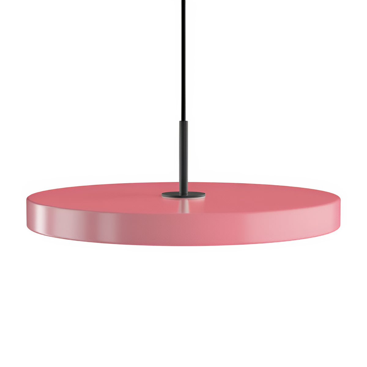 Hanglamp ASTERIA PLUS lichtroze met zwarte inzet