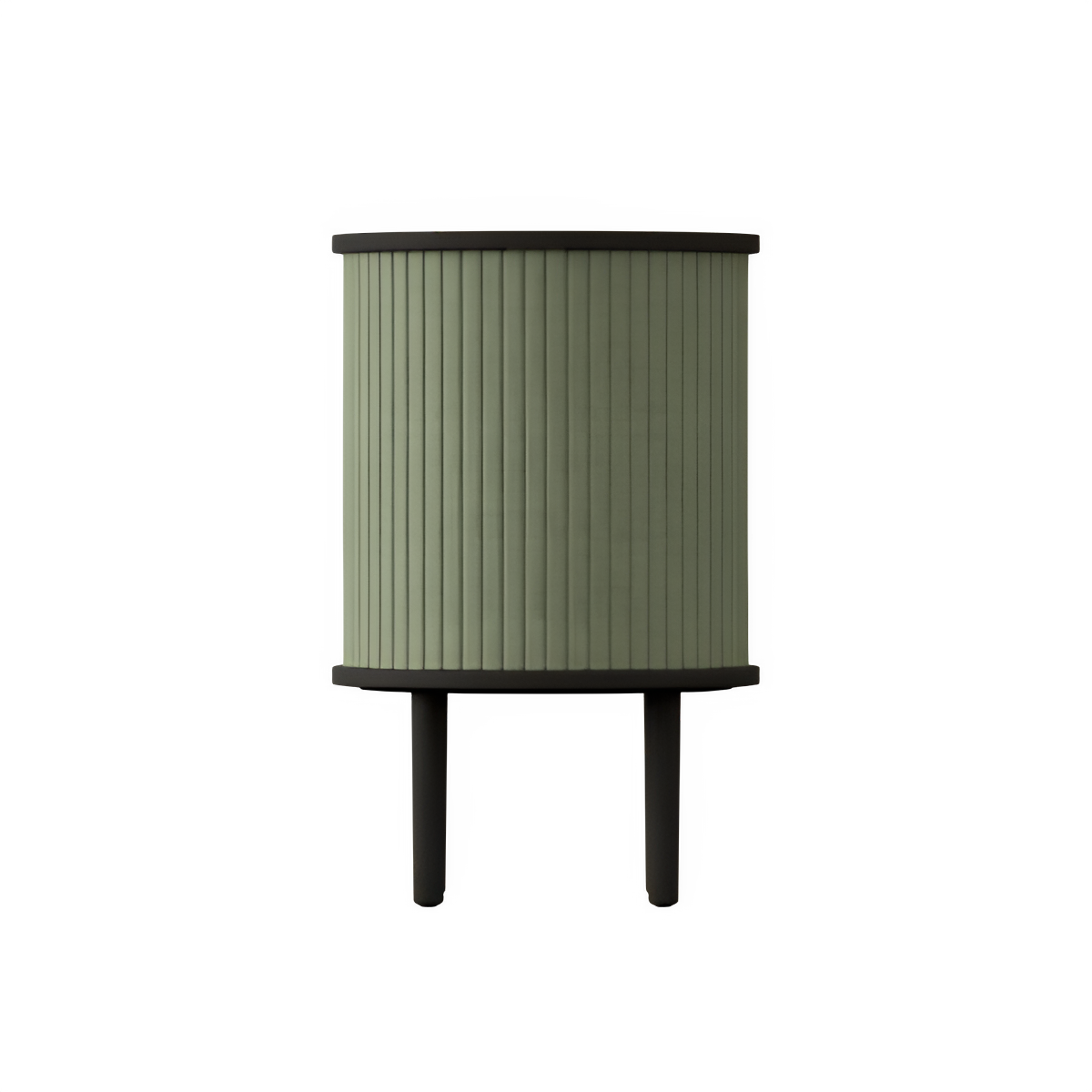 AUDACIOUS green side table with black oak