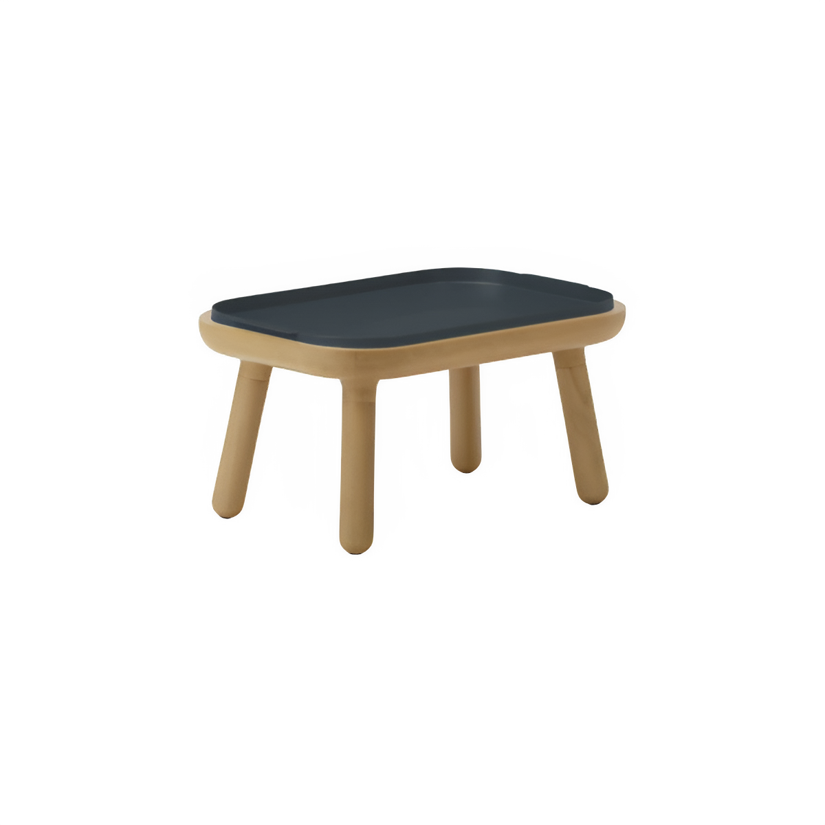 Koffietafel PAFF antraciet met eiken basis