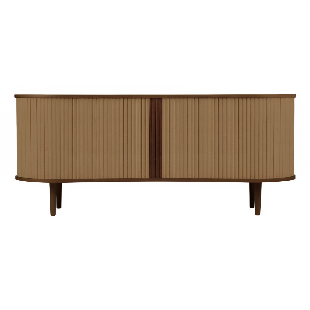 RTV-Kommode AUDACIOUS in Karamell mit dunklem Eichenfuß