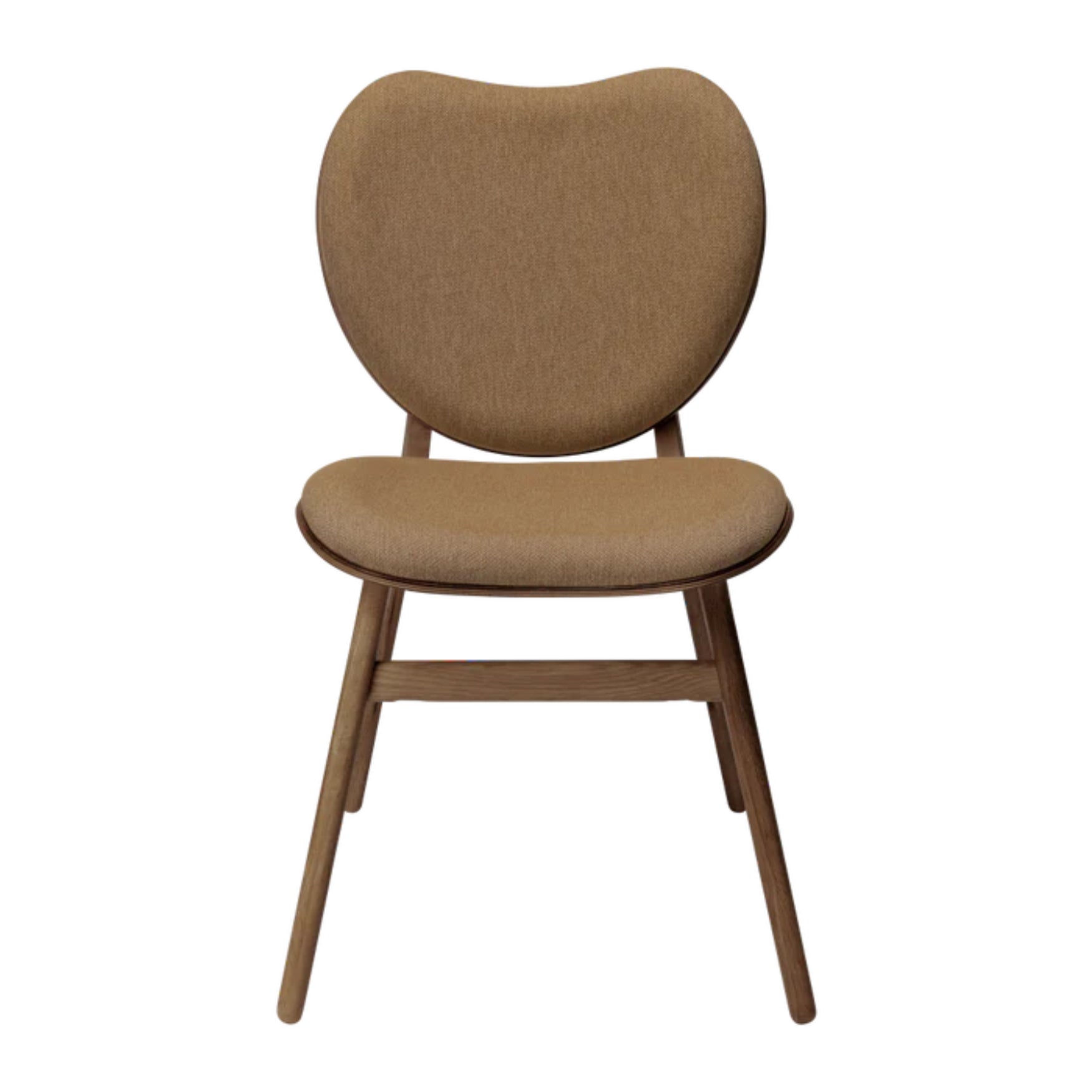 CONVERSATION chair brown with walnut wood base