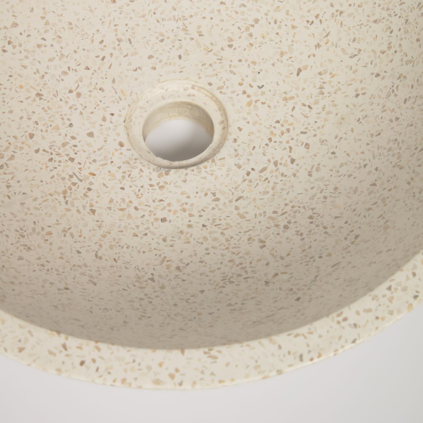 Umywalka nablatowa DELINA białe lastryko La Forma Eye on Design