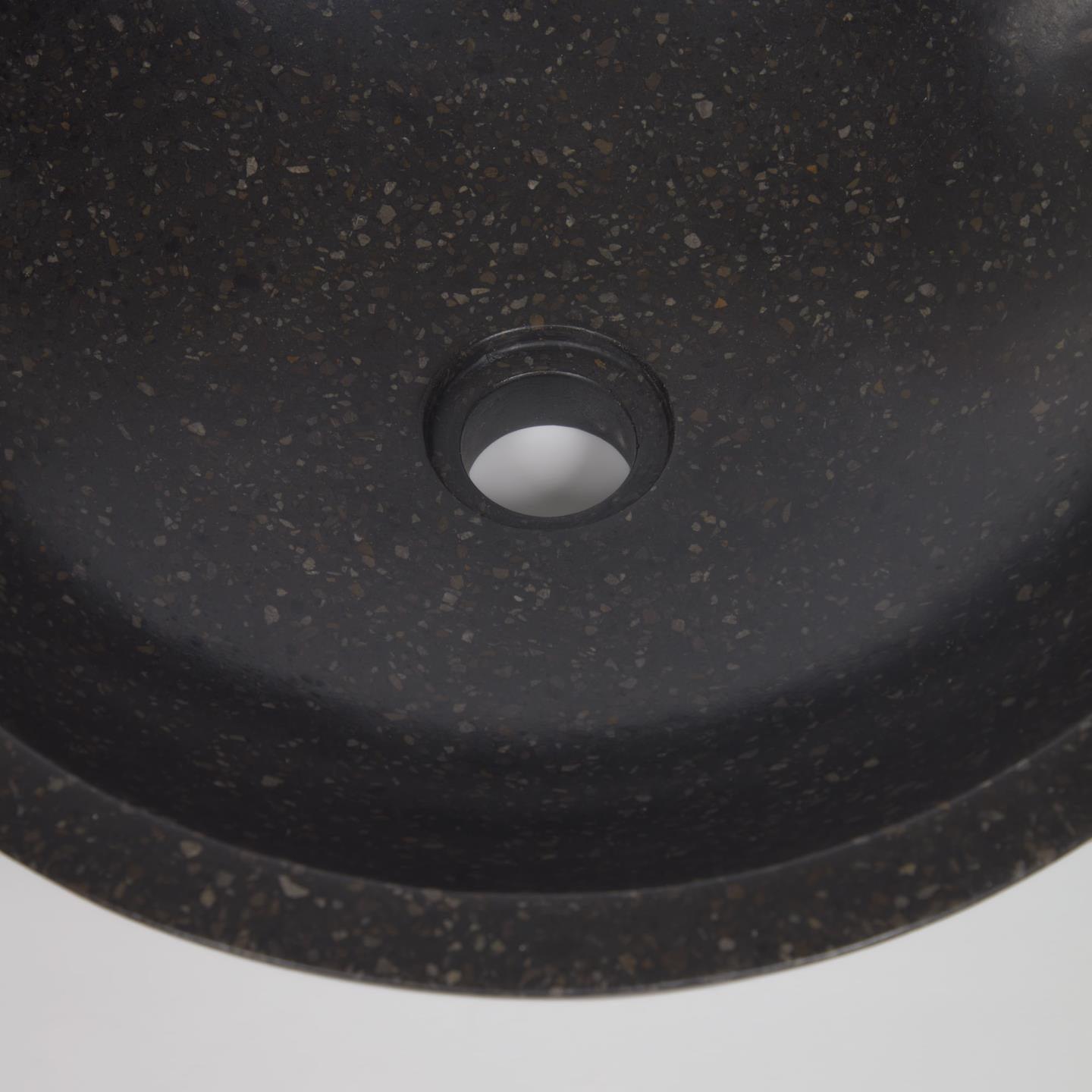 Umywalka nablatowa DELINA czarne lastryko La Forma Eye on Design