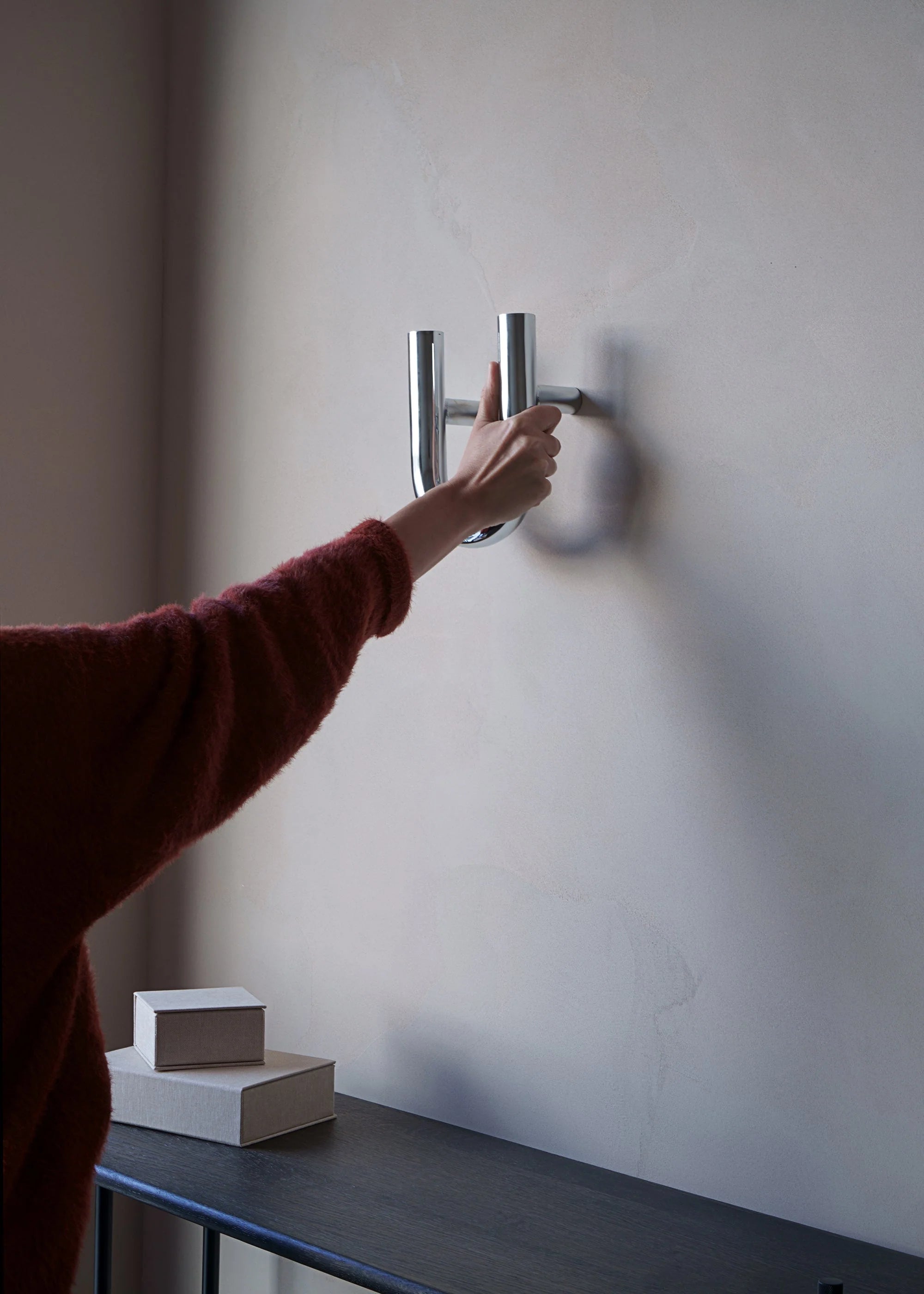 Wandgarderobe UNE schwarz