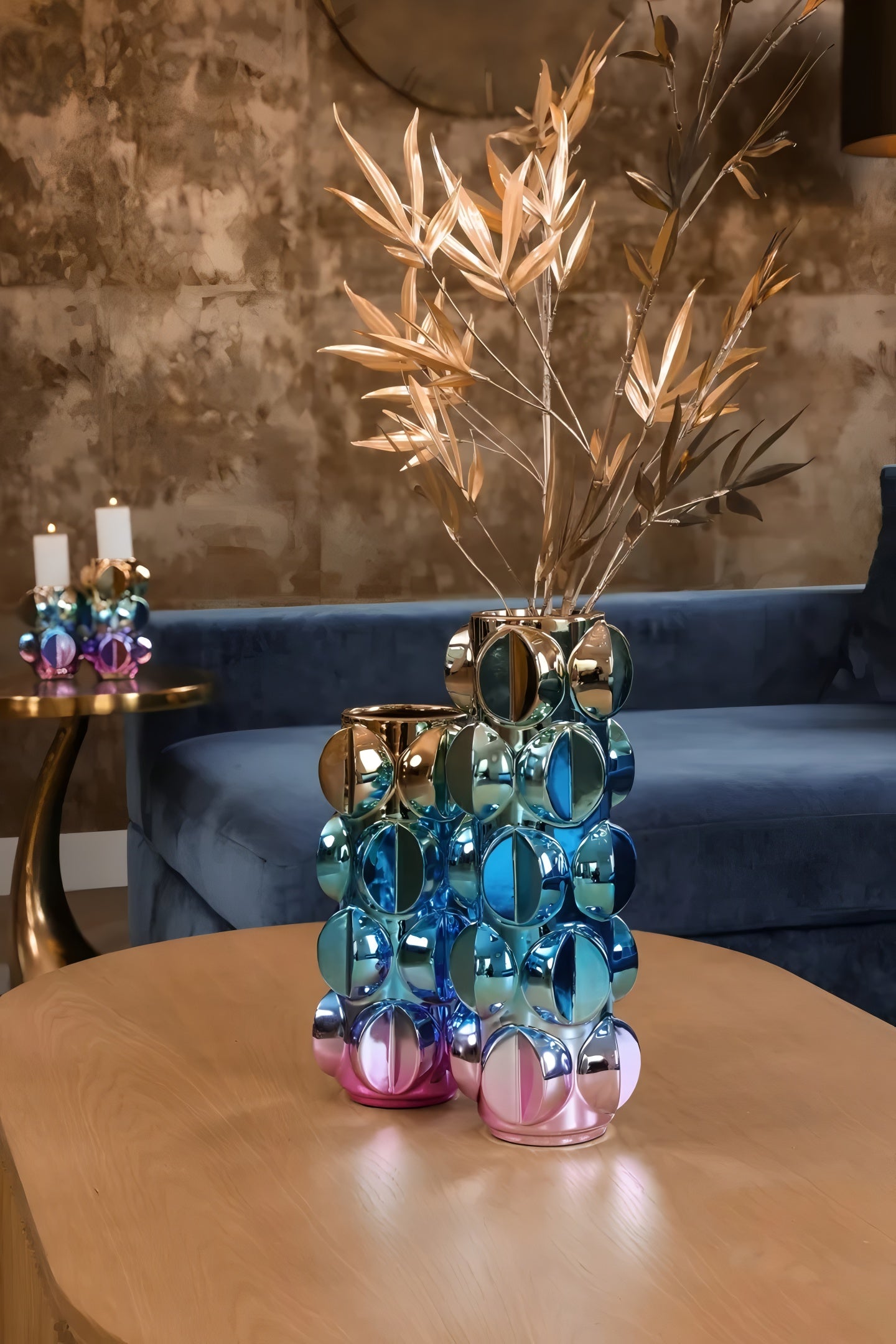 Beistelltisch DOLPHIN goldfarben