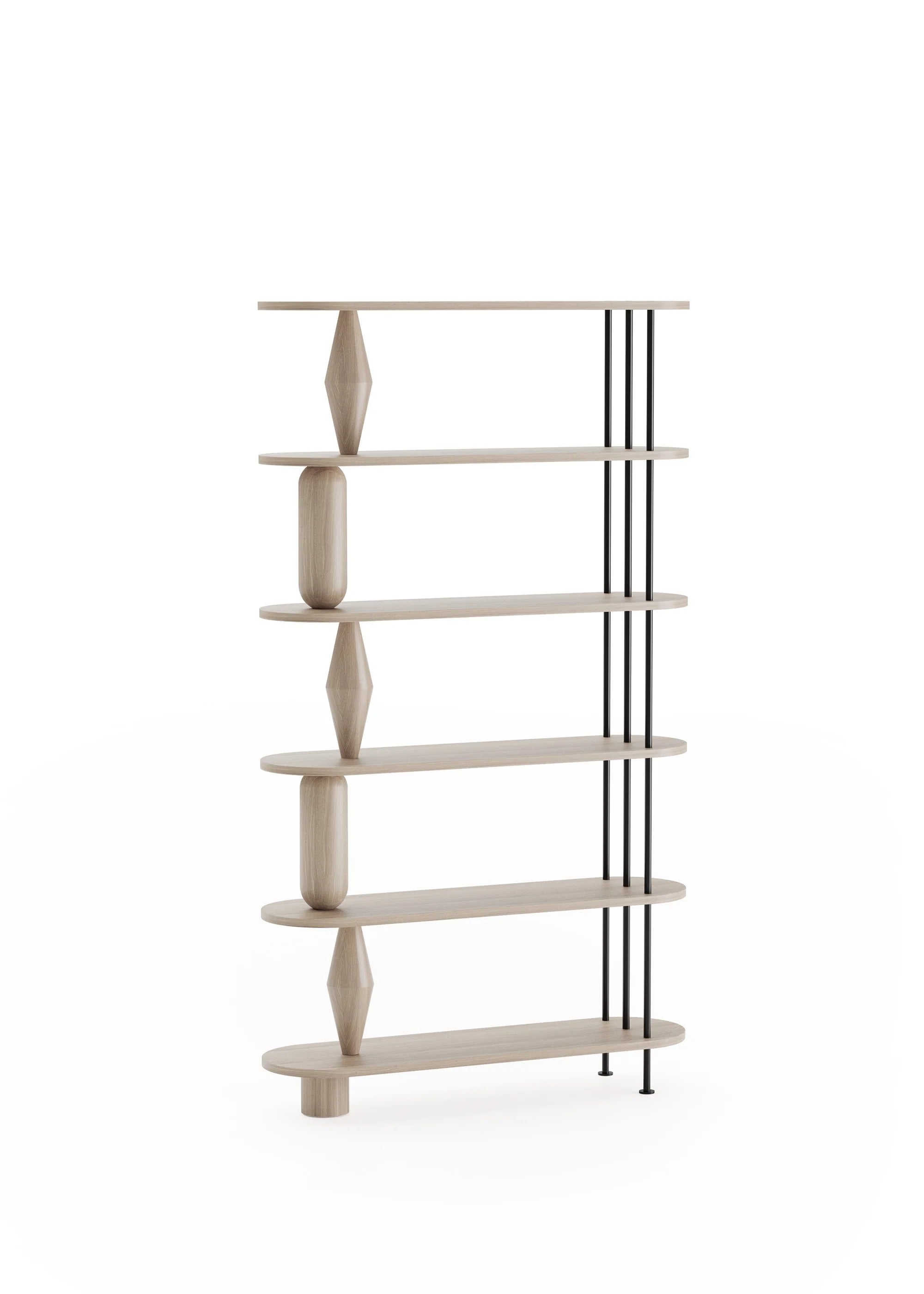 VAZOO rek van gebleekt eikenhout