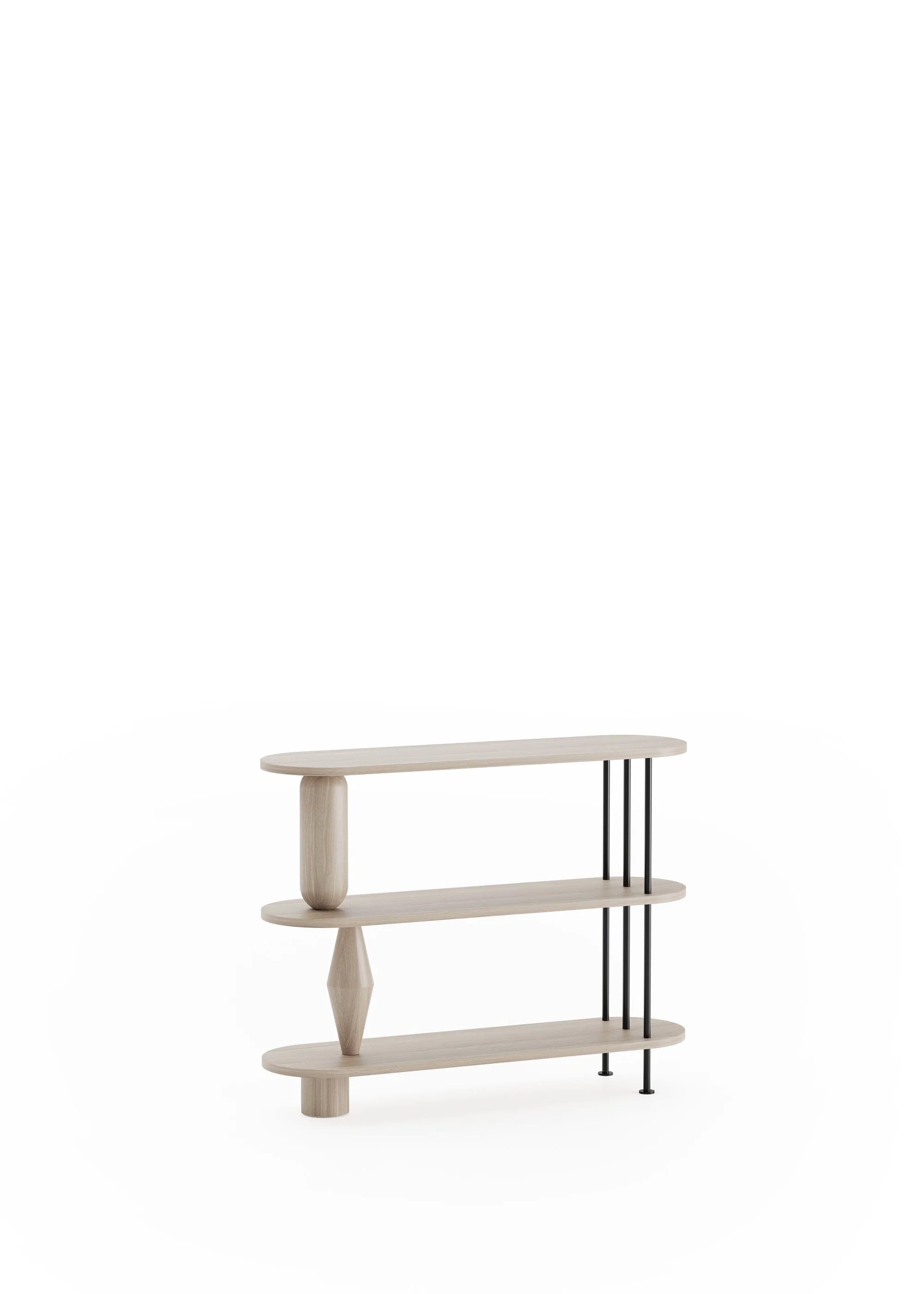 VAZOO rek van gebleekt eikenhout