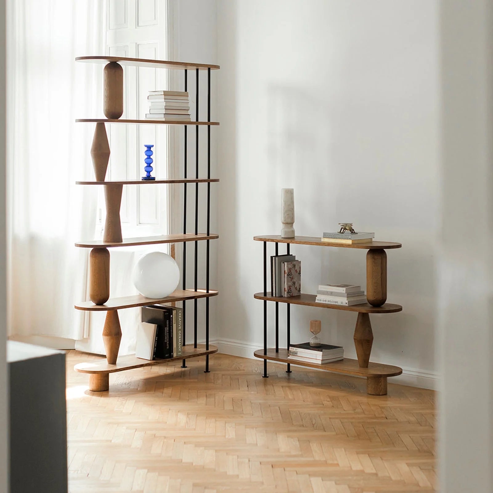 VAZOO rek van gebleekt eikenhout