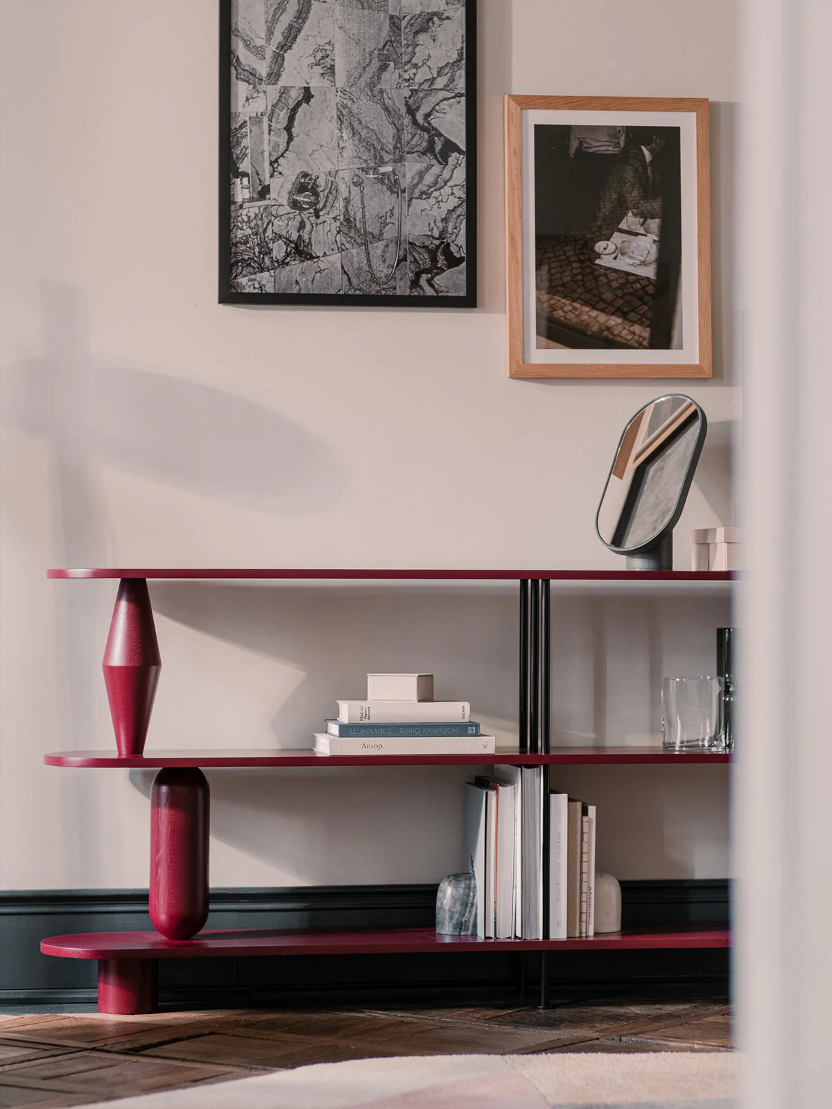 VAZOO DUO rek van gebleekt eikenhout