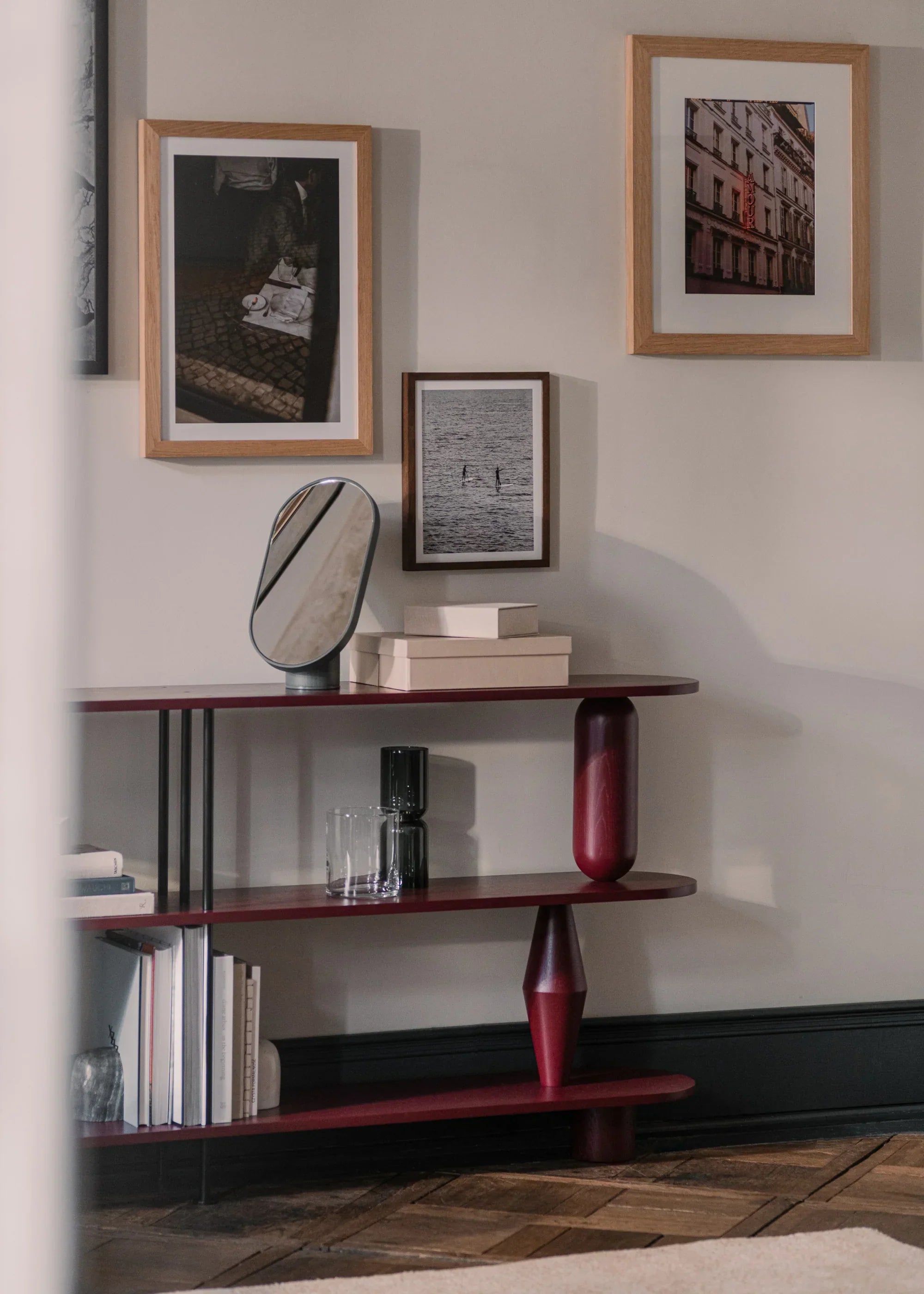 VAZOO DUO rek van gebleekt eikenhout