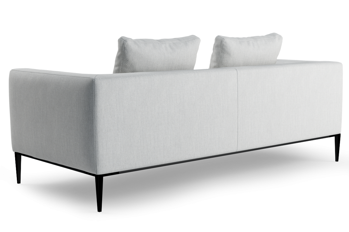 2-Seater Sofa NASH upholstered with black base