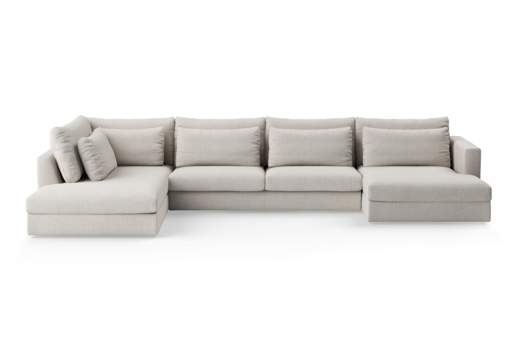 Modularer 6-Sitzer Links-Narożn sofa NUVIA gepolstert