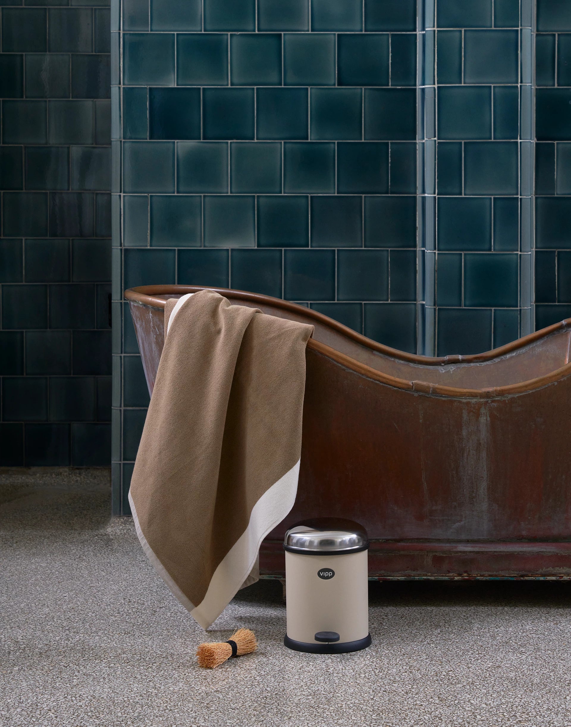 Trash Can PEDAL BIN beige