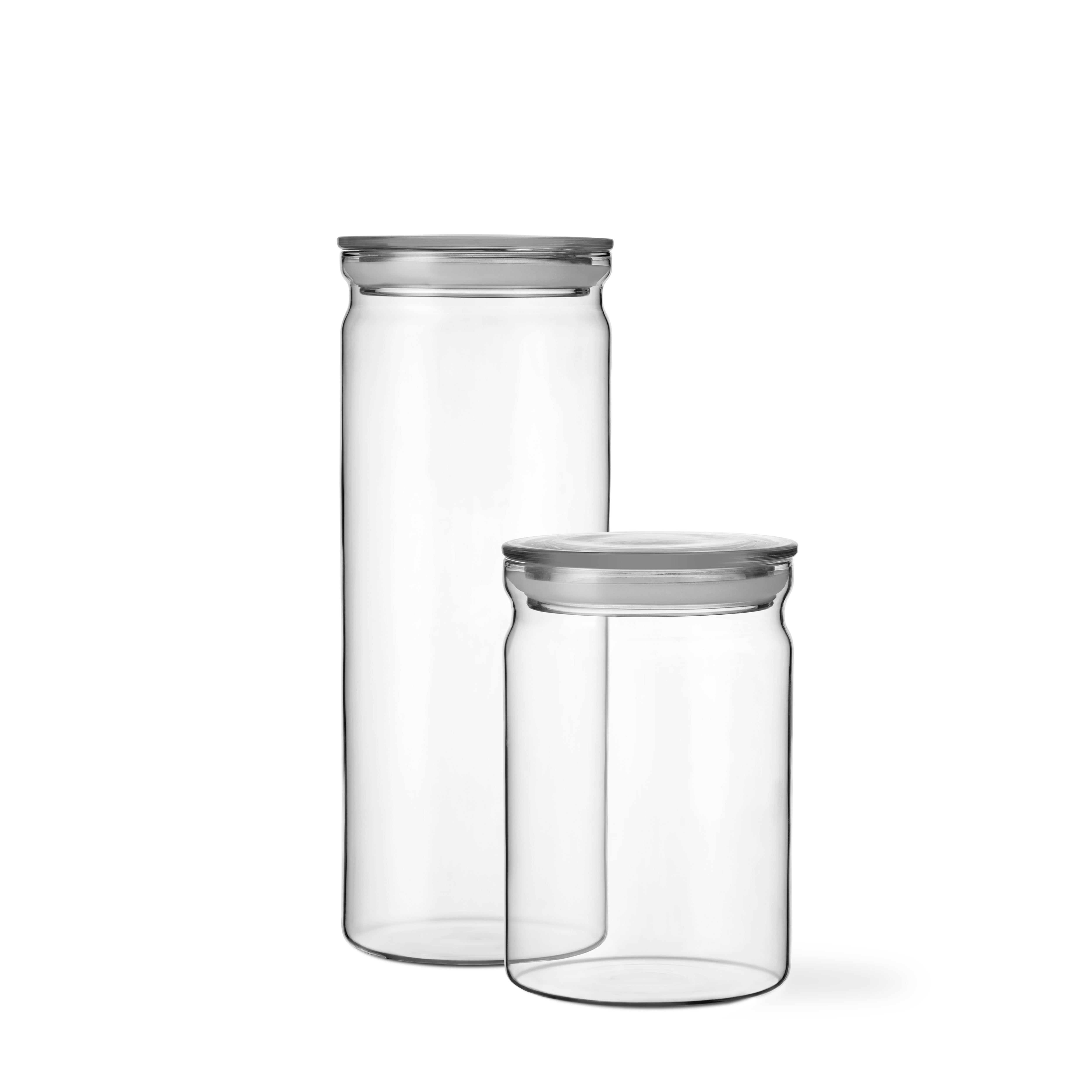 Glazen container met deksel VIPP transparant