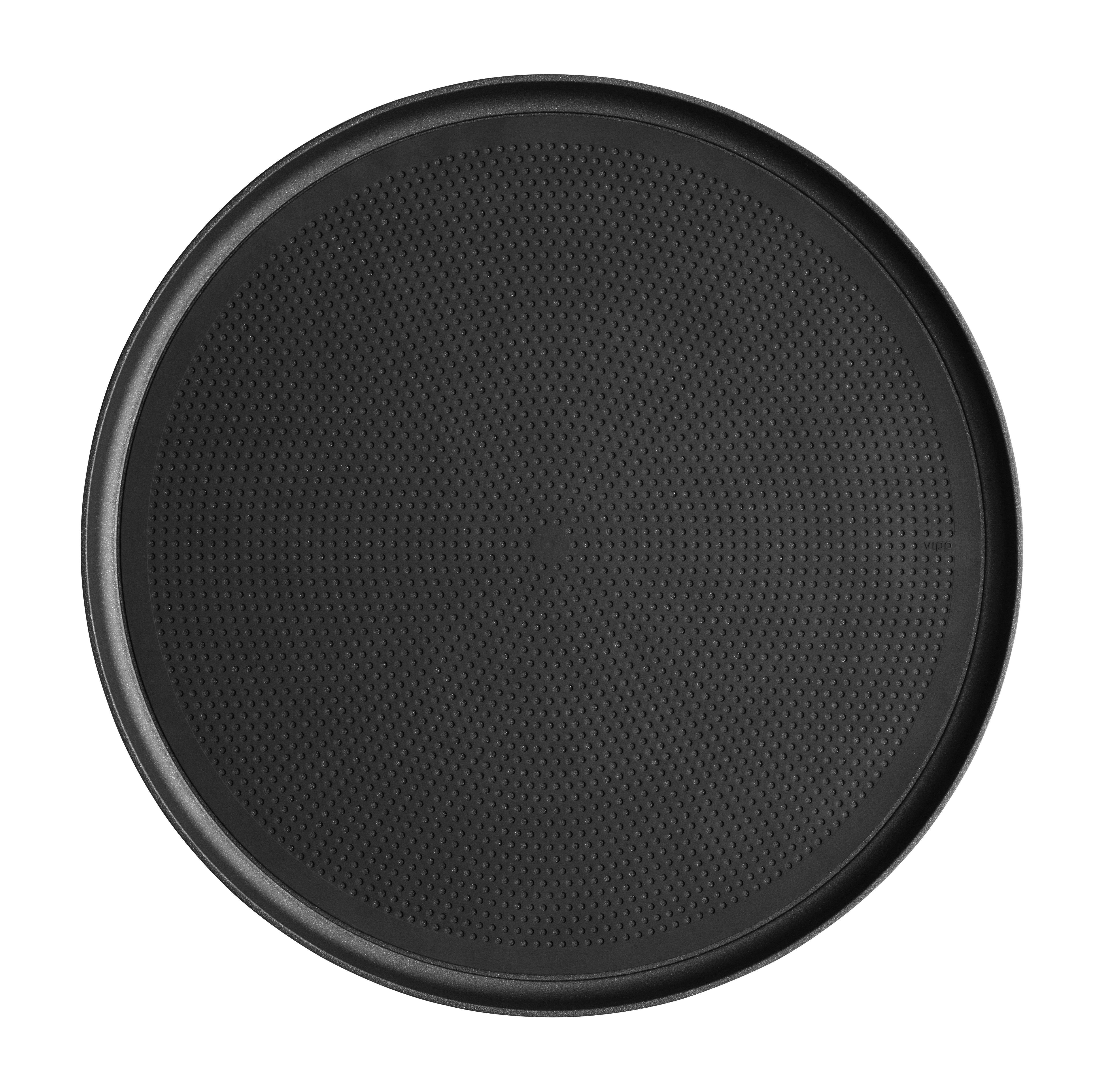 VIPP Black Round Tray