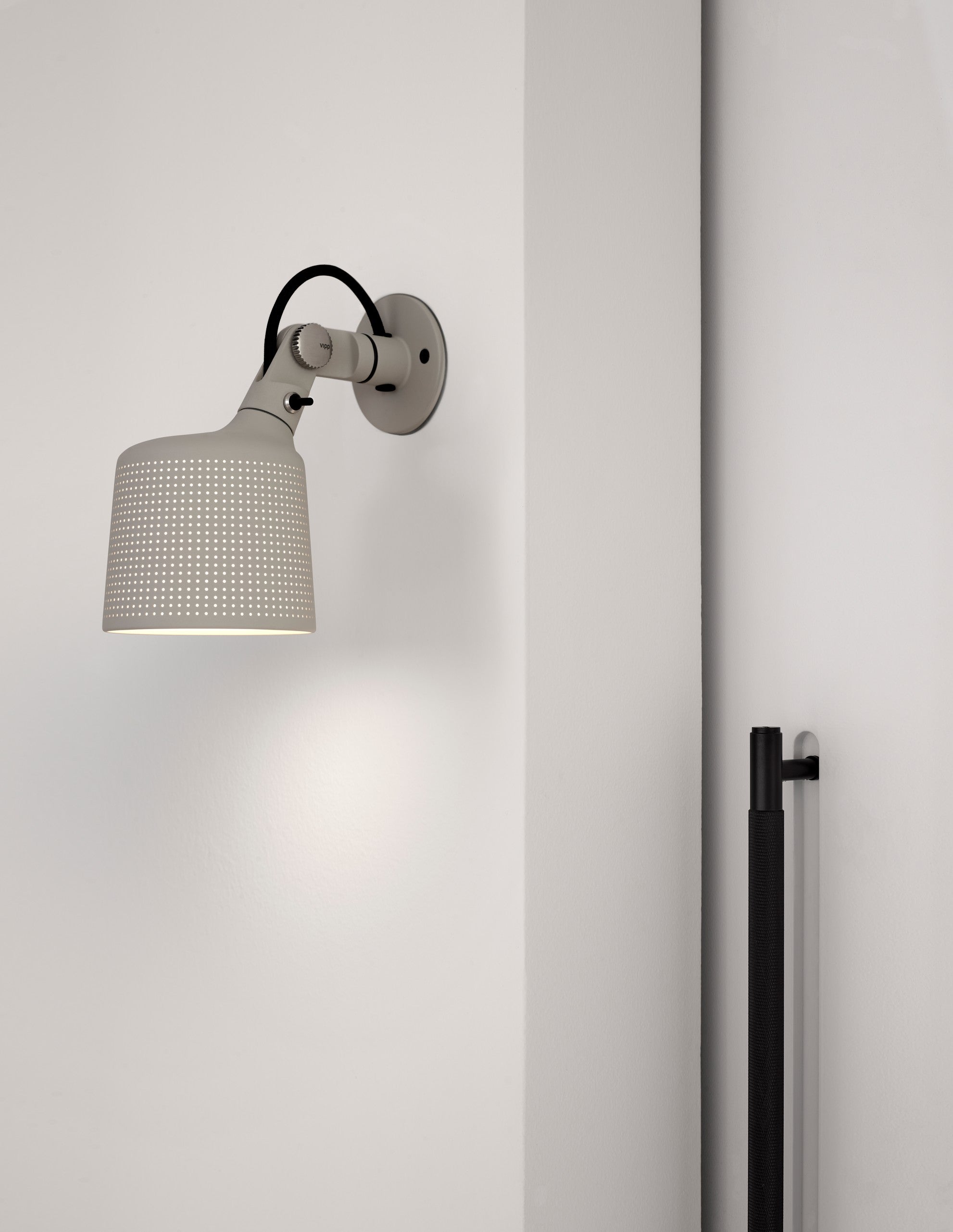 Wandleuchte 524 grau Metall
