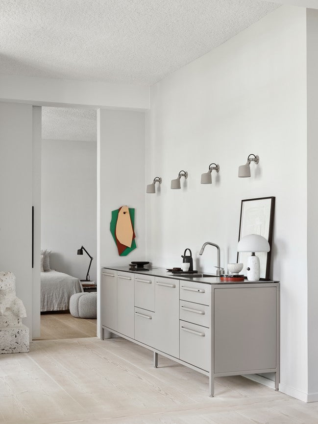 Wandleuchte 524 grau Metall