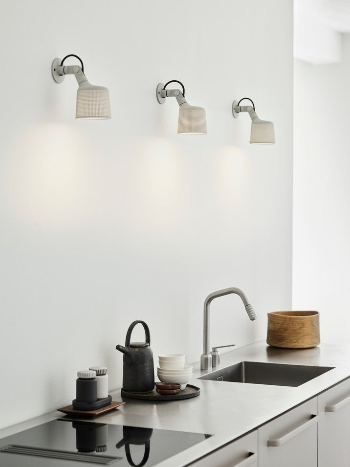 Wandleuchte 524 grau Metall