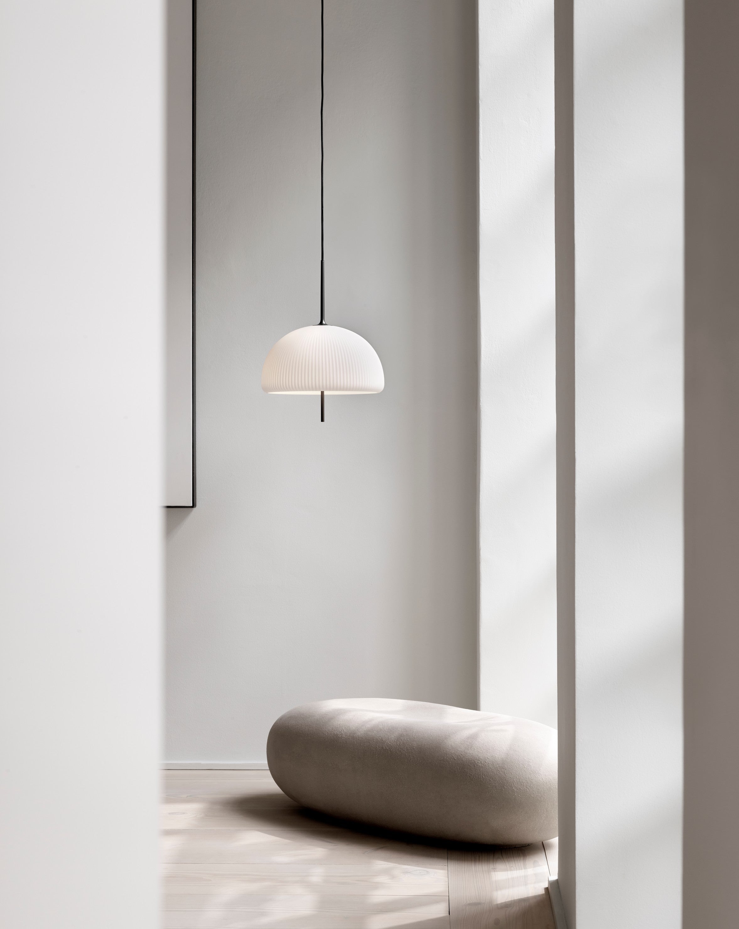 Hanglamp SCULPTURE witte kap