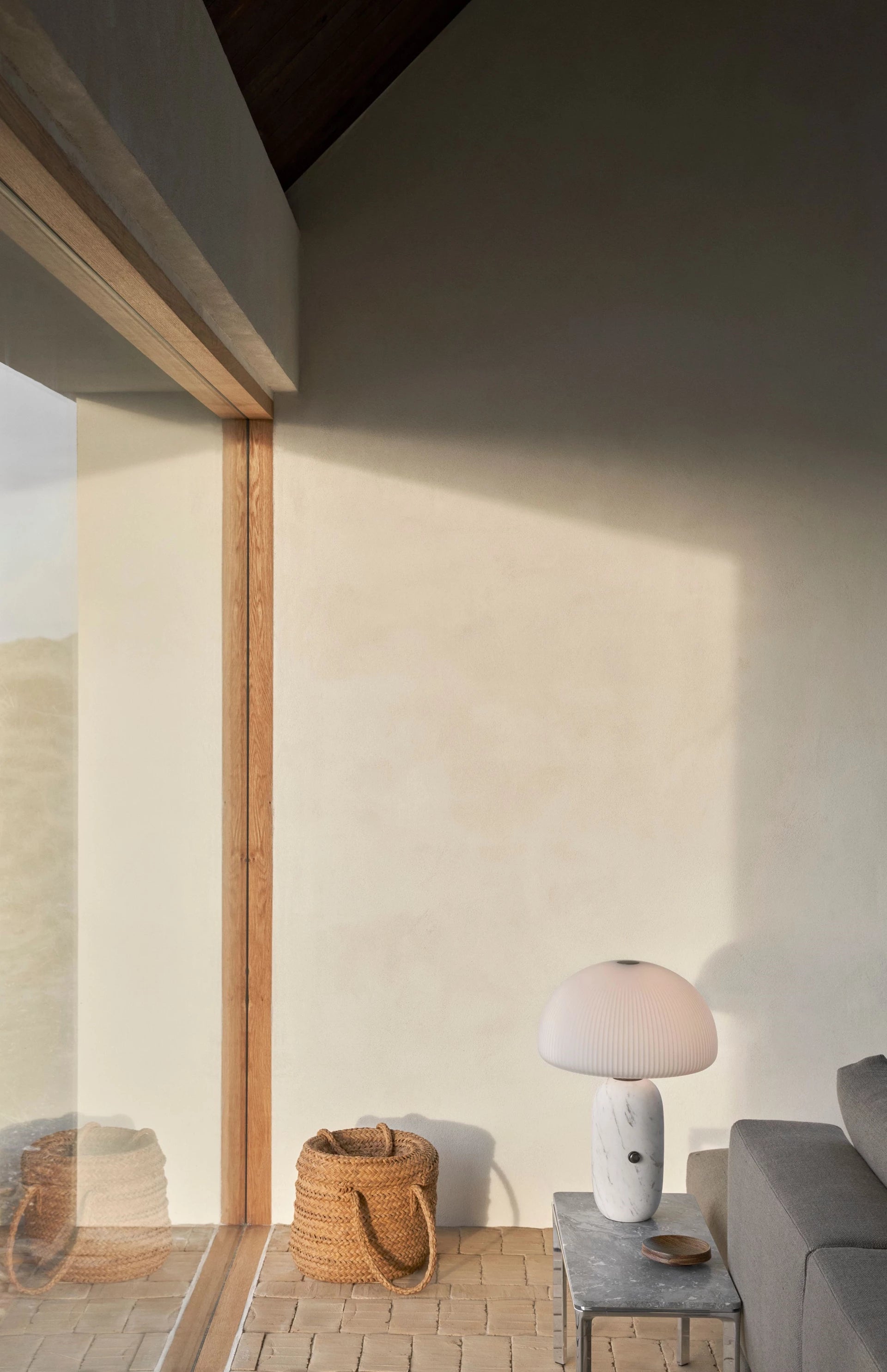 Tafellamp SCULPTURE wit marmer