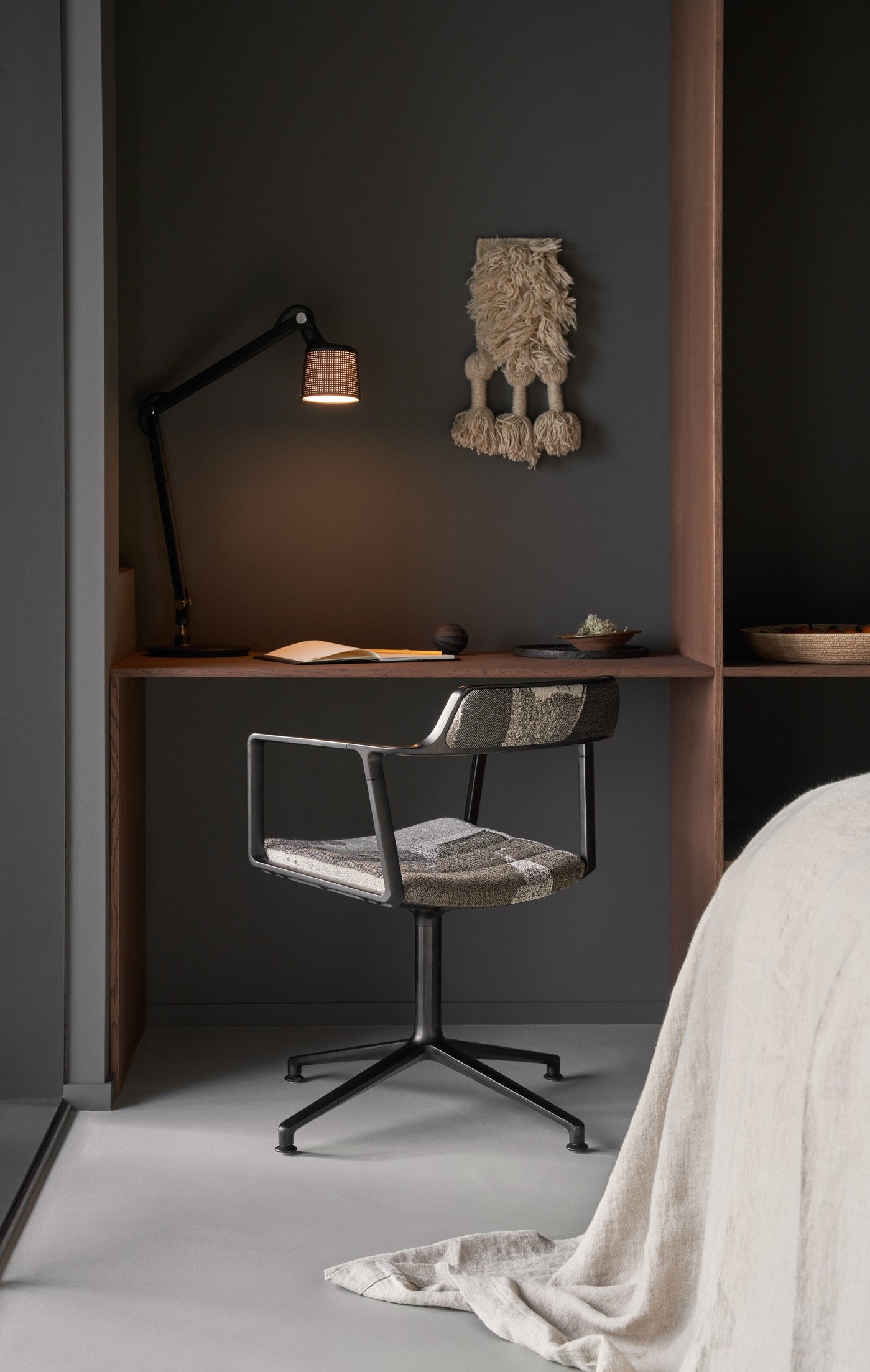 Schreibtischlampe 521 schwarz Metall