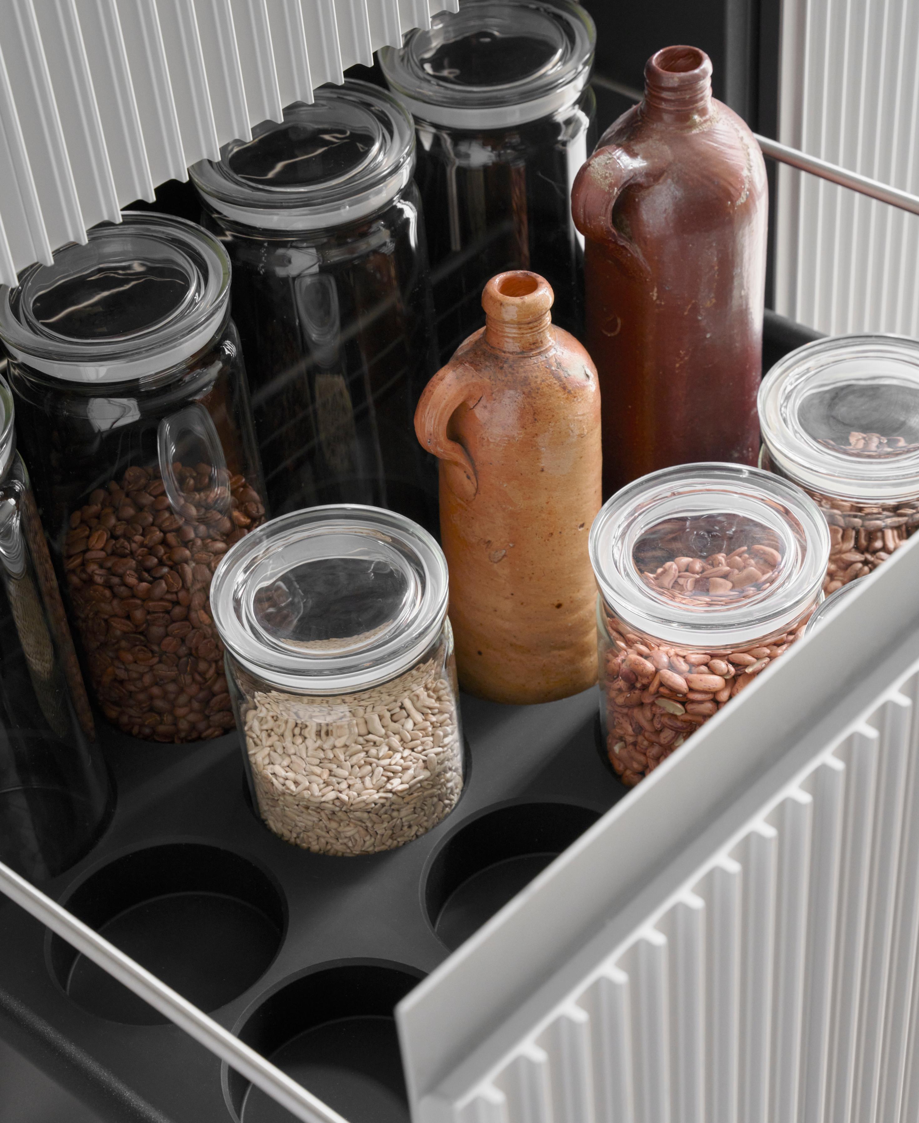 Glazen container met deksel VIPP transparant