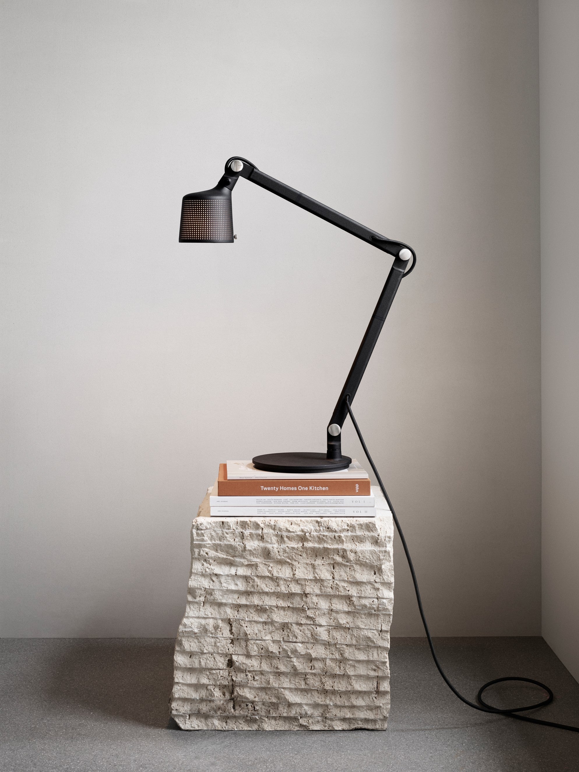 Schreibtischlampe 521 schwarz Metall