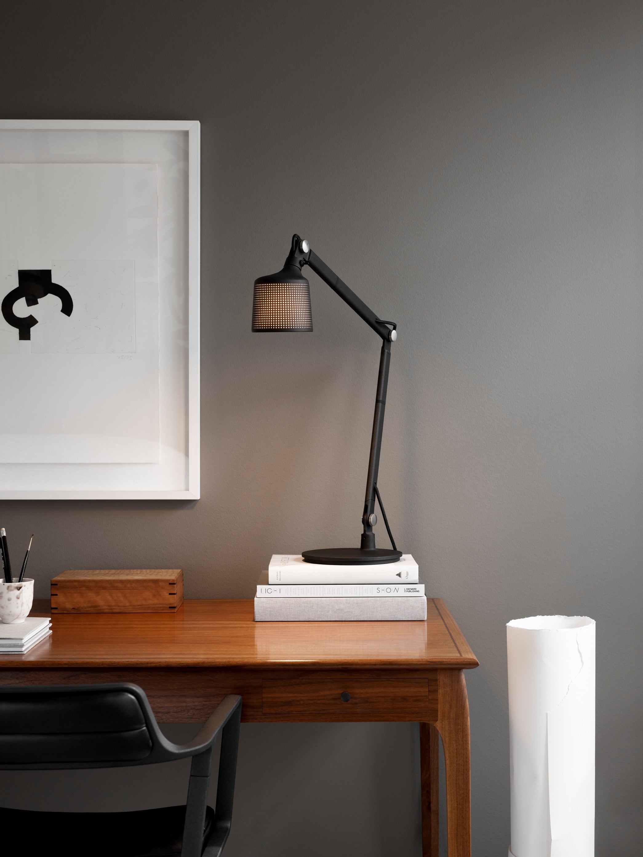Schreibtischlampe 521 schwarz Metall