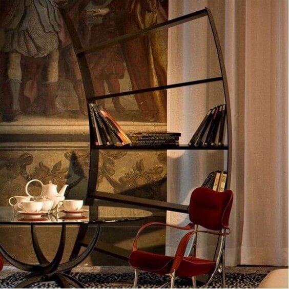 Schwarzes Regal VIRGO