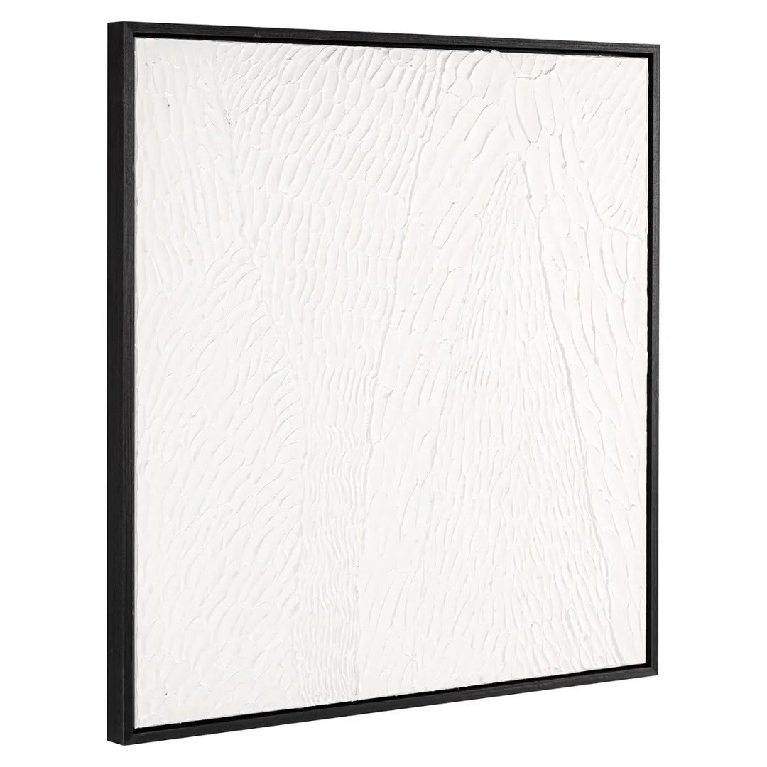 JOYLIN plaster painting with black frame