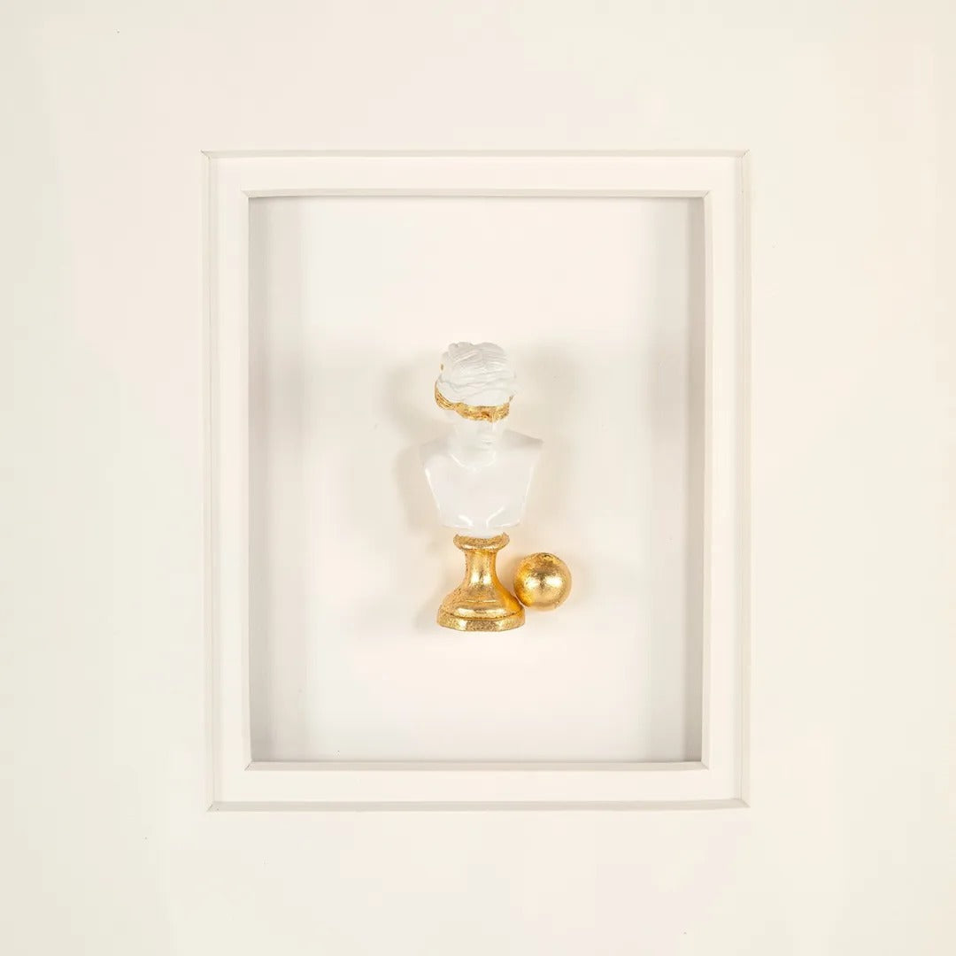 HANNA beige picture with black frame