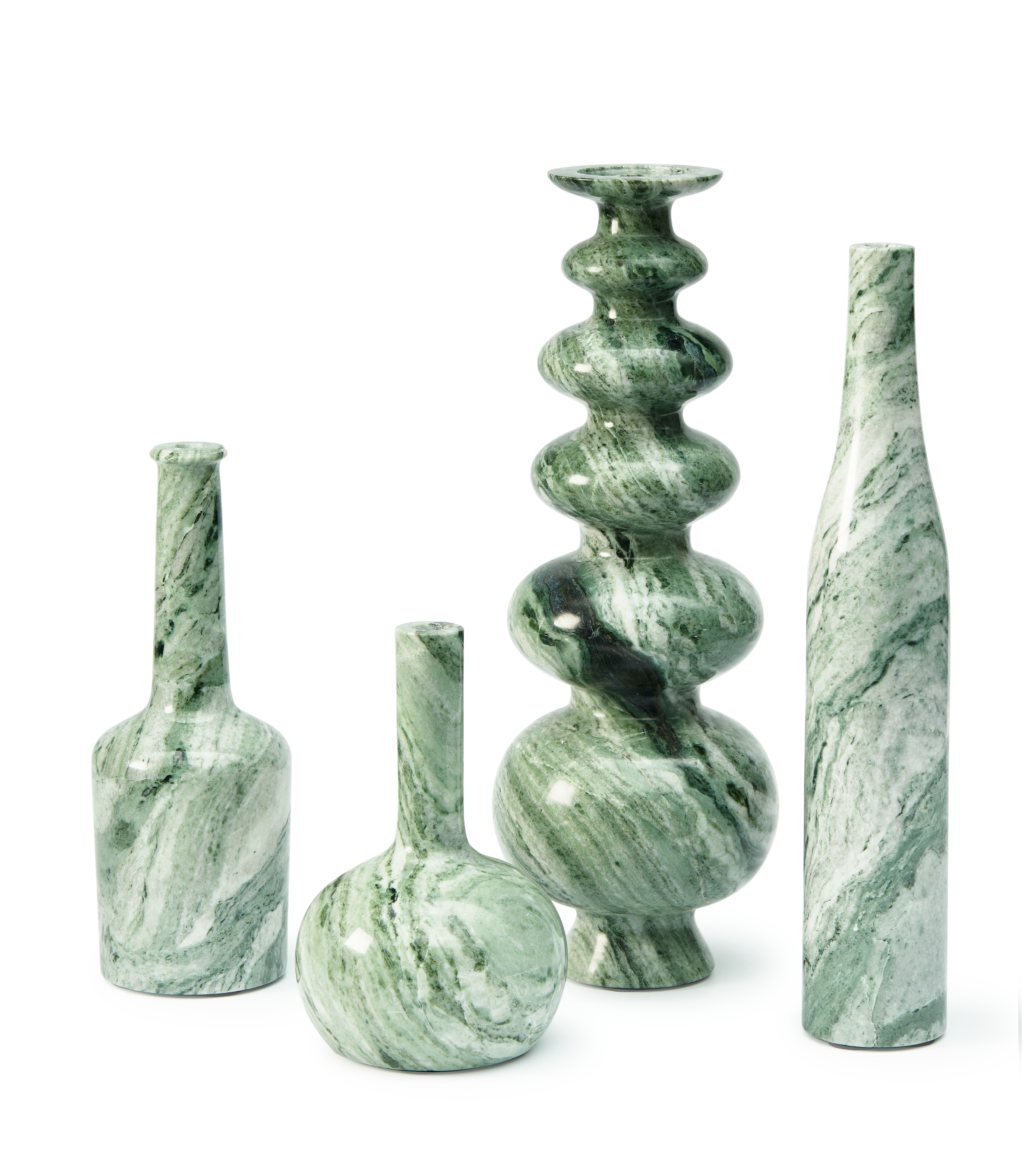 HERITAGE WHISKEY Candle Holder Dark Green Marble