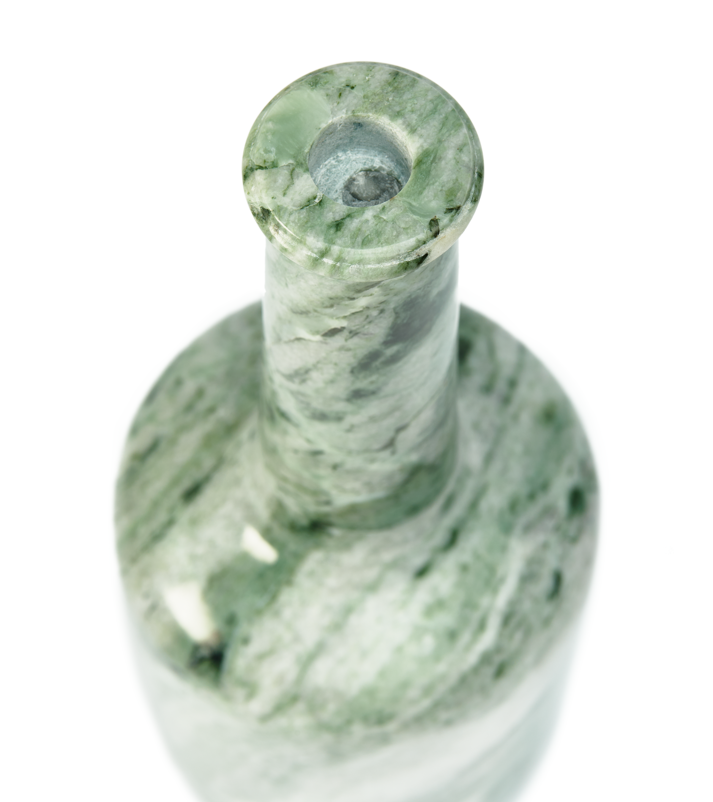HERITAGE WHISKEY Candle Holder Dark Green Marble